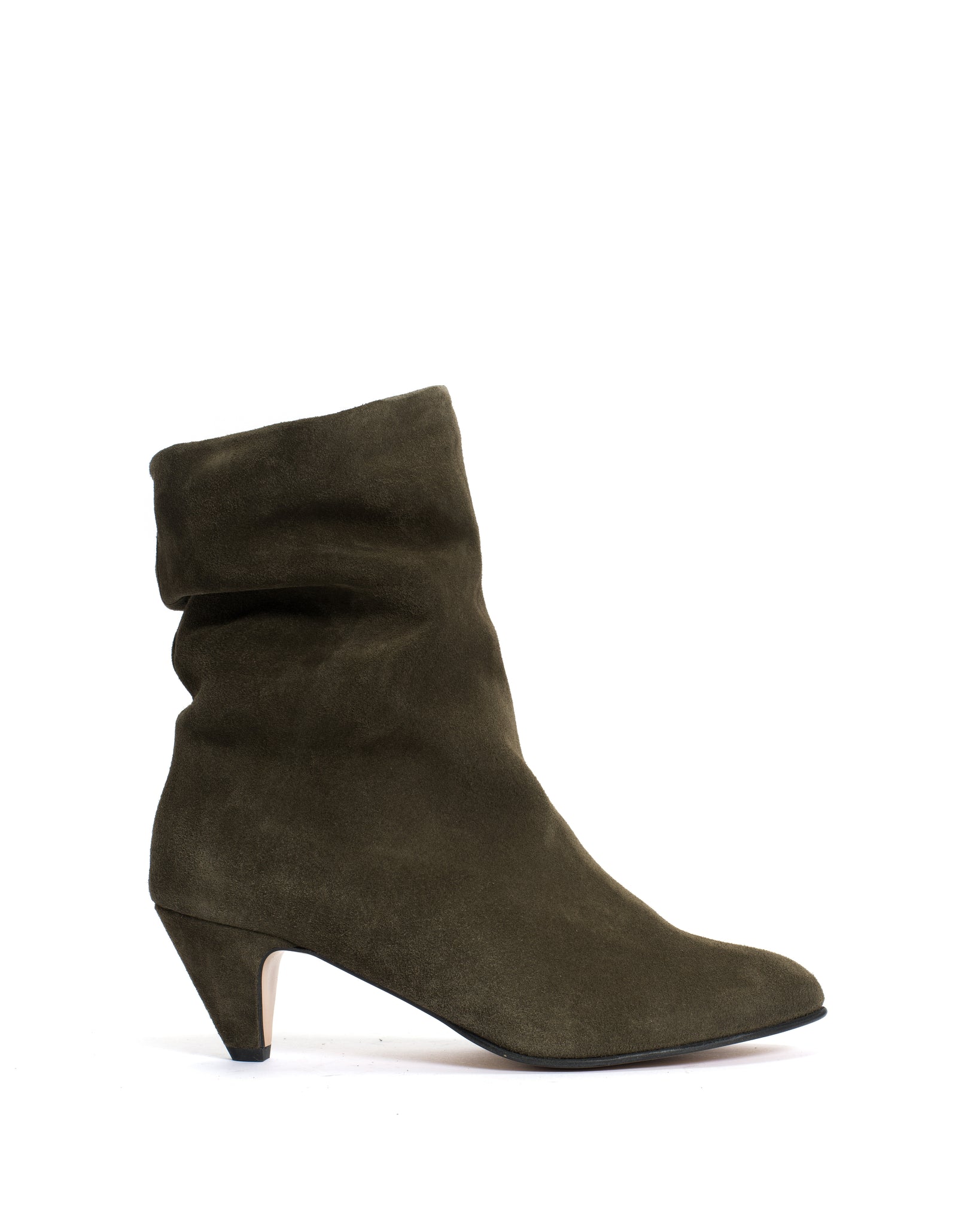 Vully 50 stiletto Calf suede Moss Green