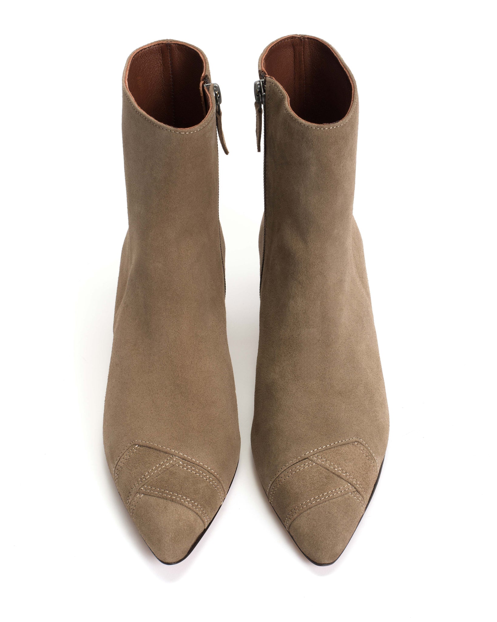 Avy 40 stiletto Calf suede Mushroom