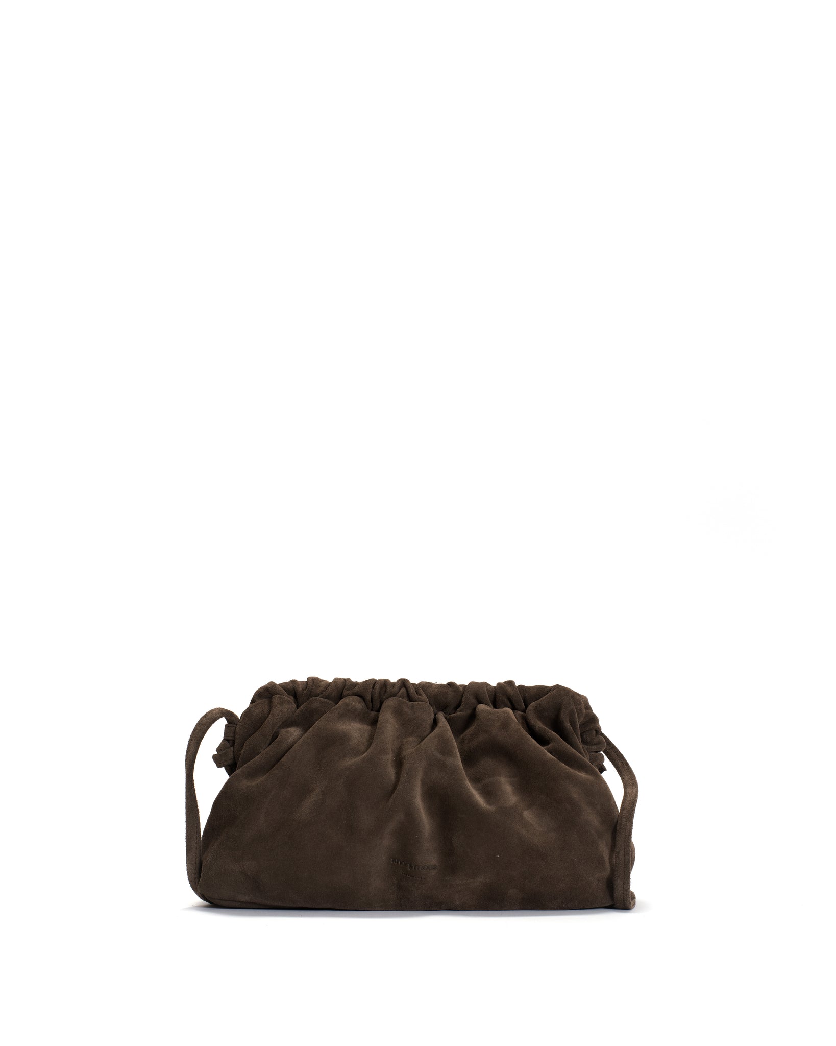 Hally grand cloud bag Calf suede Coffee brown - Anonymous Copenhagen