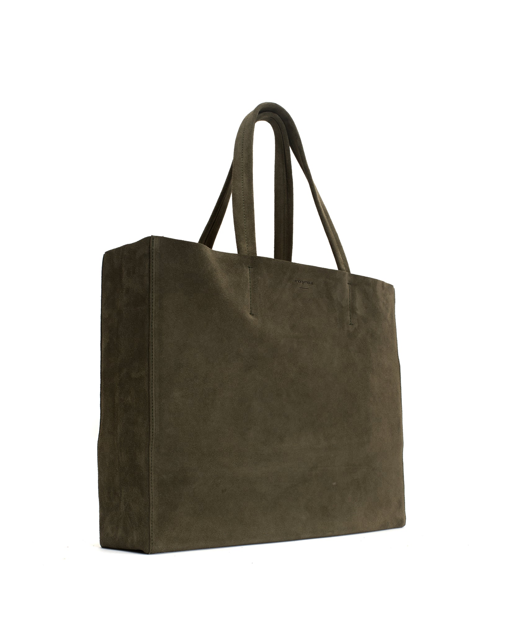 Ruba shopper Calf suede Moss green - Anonymous Copenhagen