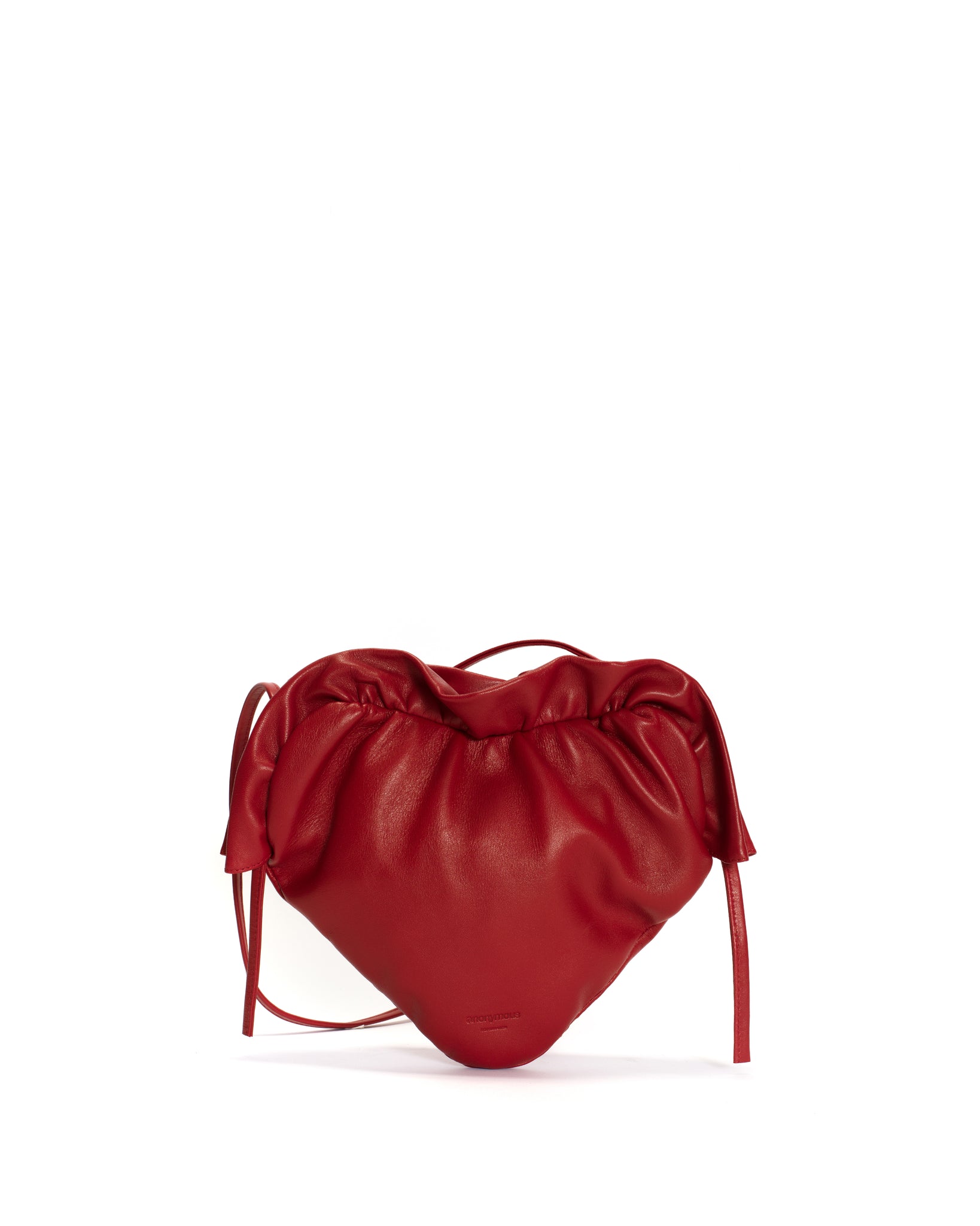 Zally heart bag Shiny lamb Ruby red