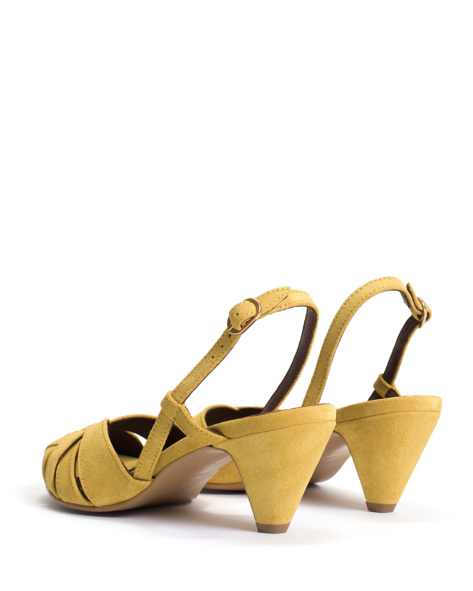 Banie 50 stiletto Calf suede Pineapple ice