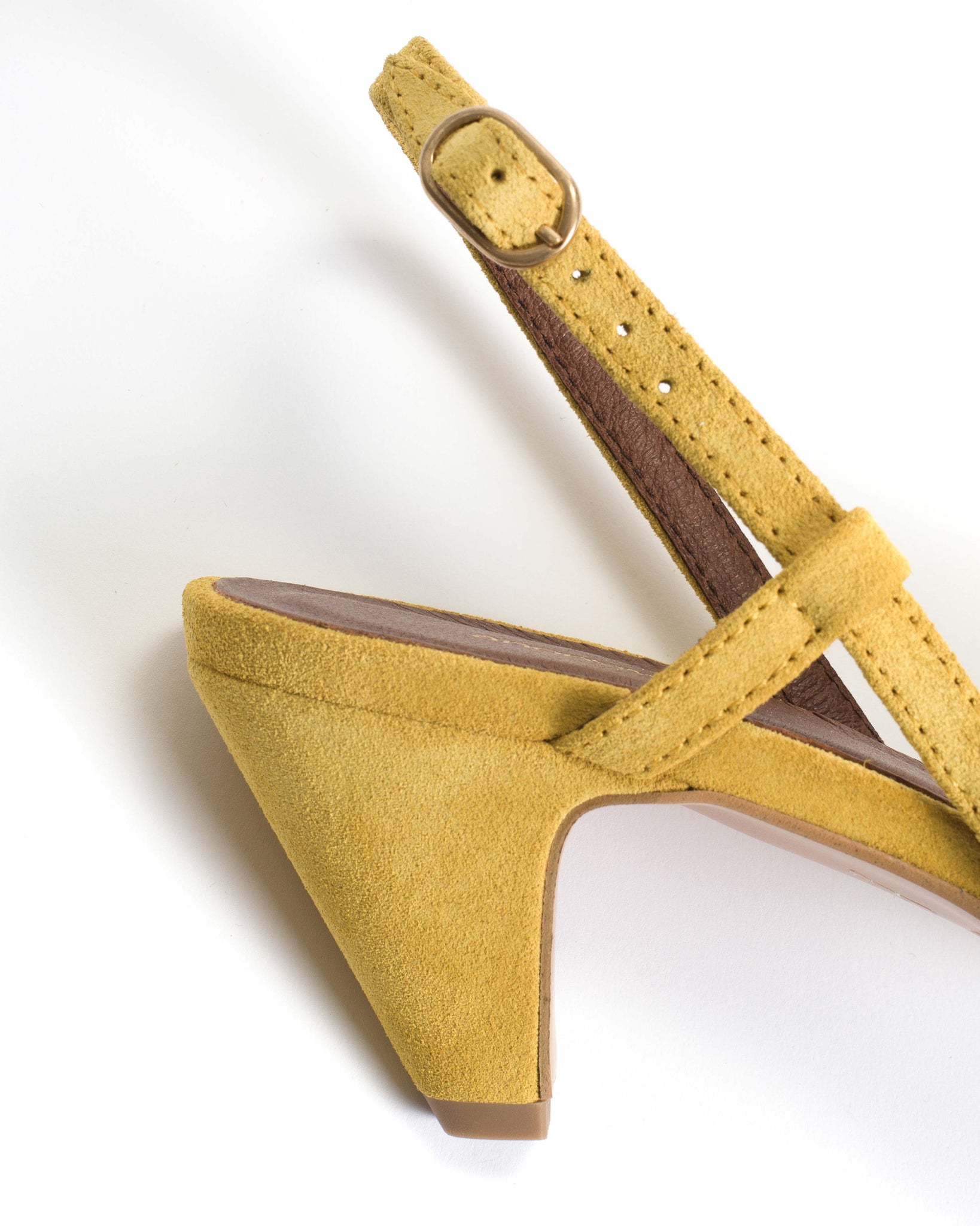 Banie 50 stiletto Calf suede Pineapple ice