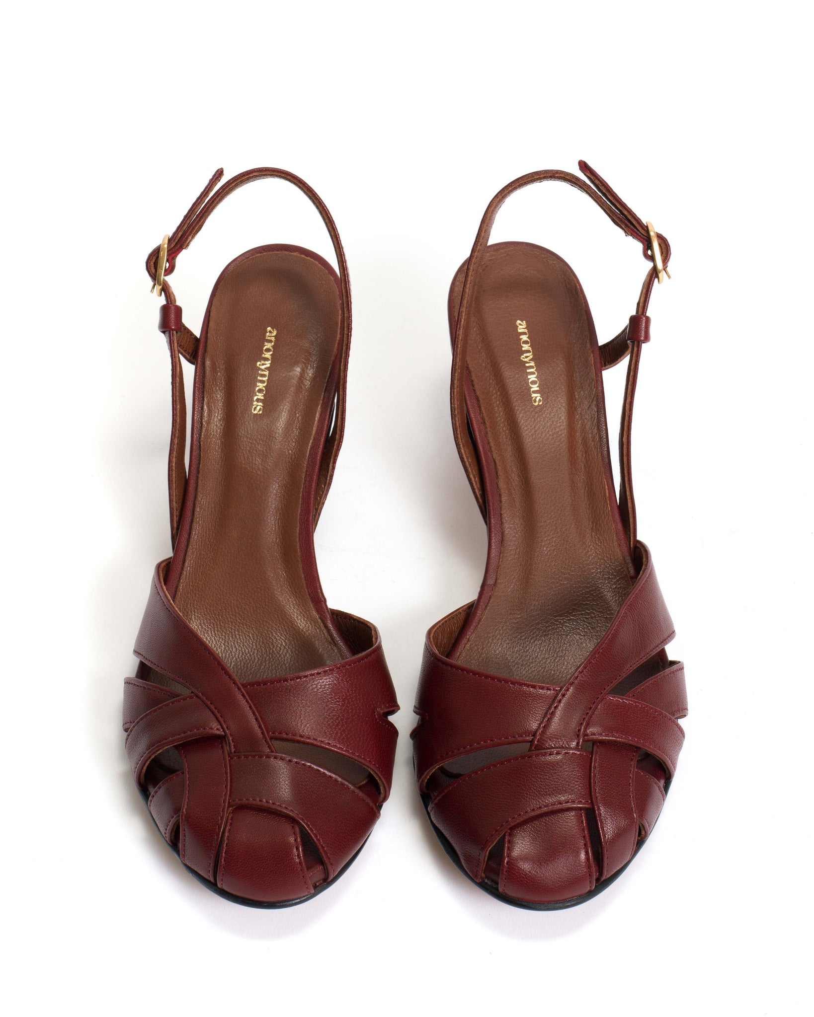 Banie 50 stiletto Calf suede Pomegranate