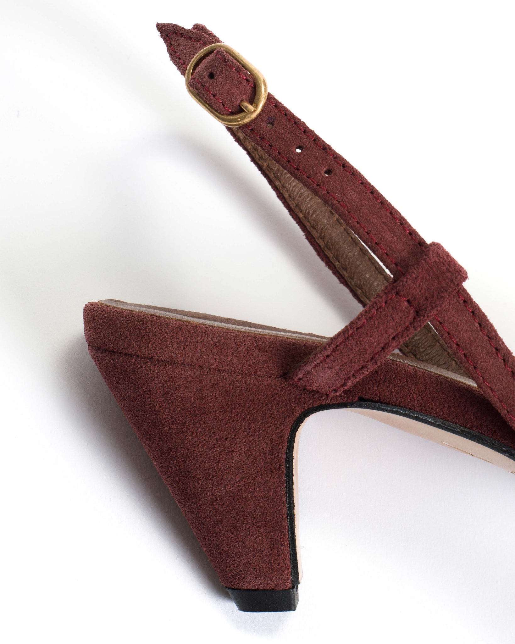 Banie 50 stiletto Calf suede Pomegranate