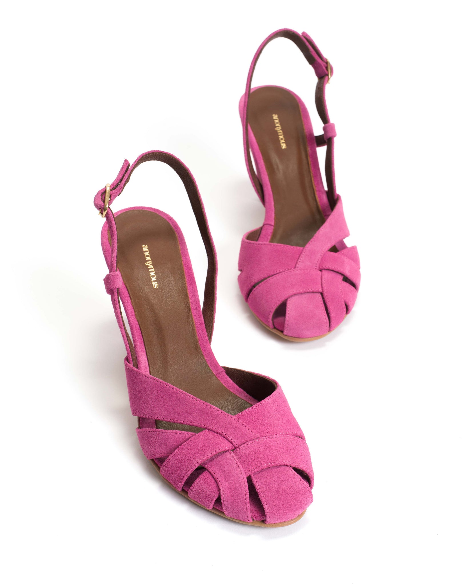 Banie 75 Calf suede Raspberry sorbet