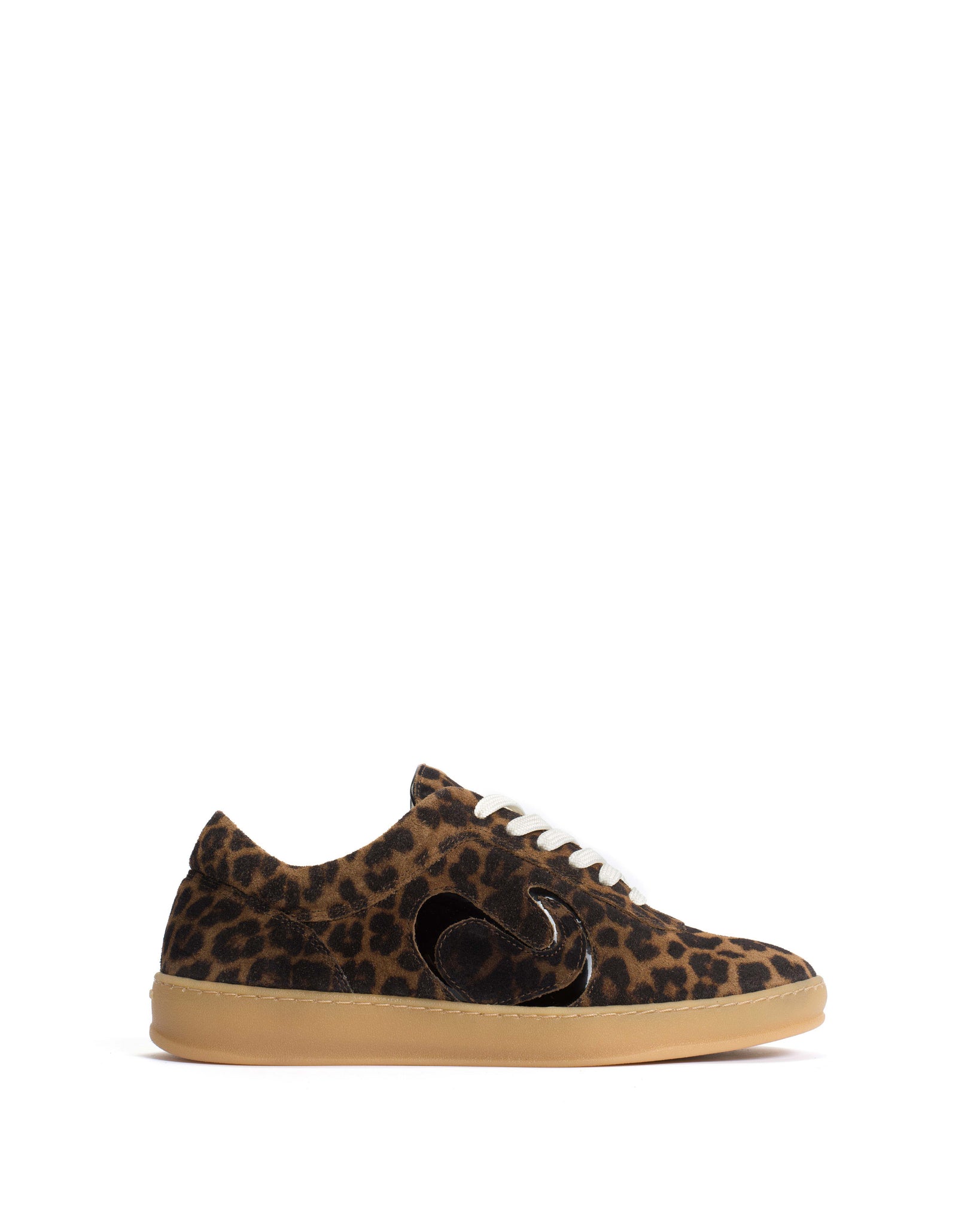 Blaire Calf suede print & polished soft calf Leopard & black