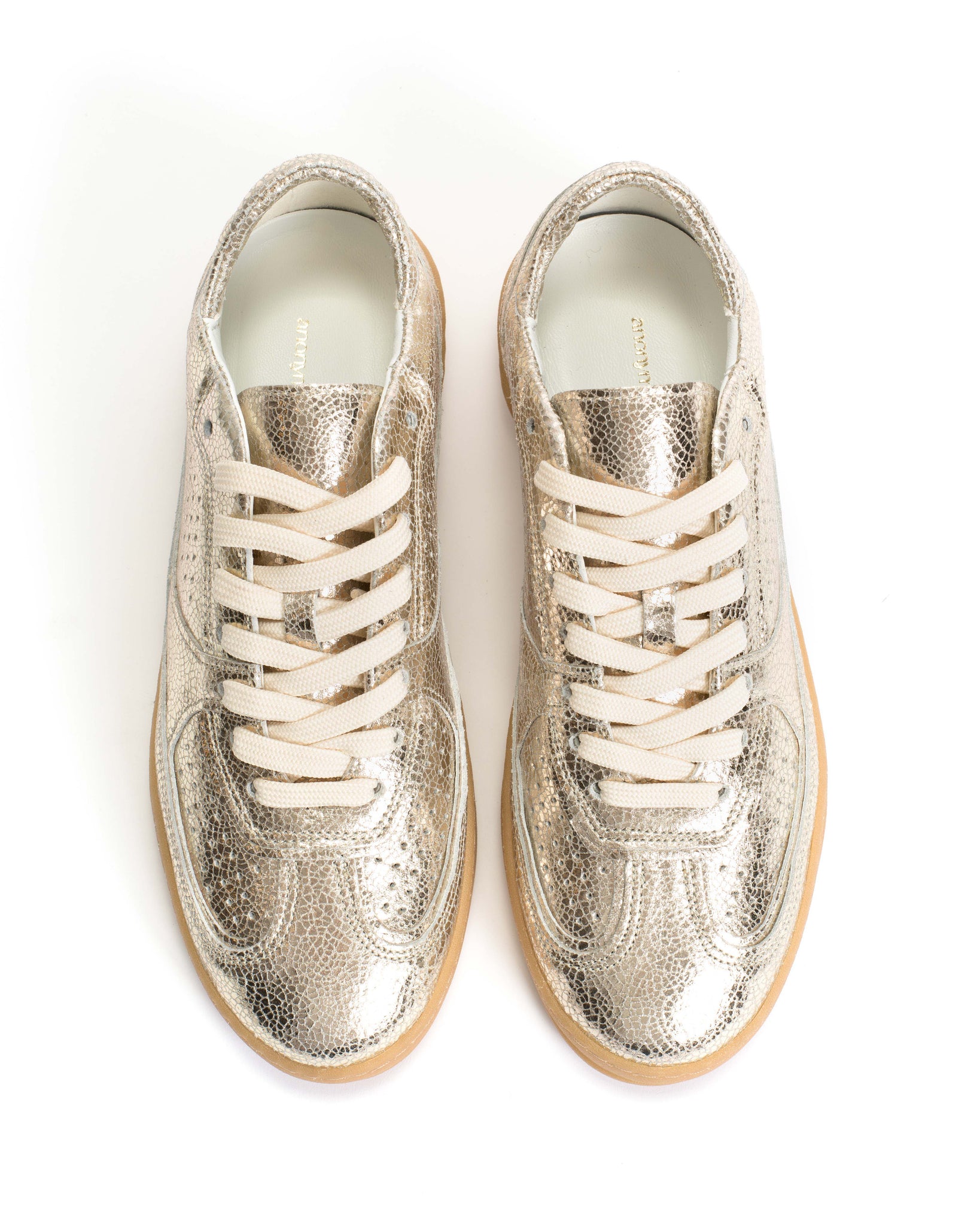 Dabbie Crackled metallic goat Champagne