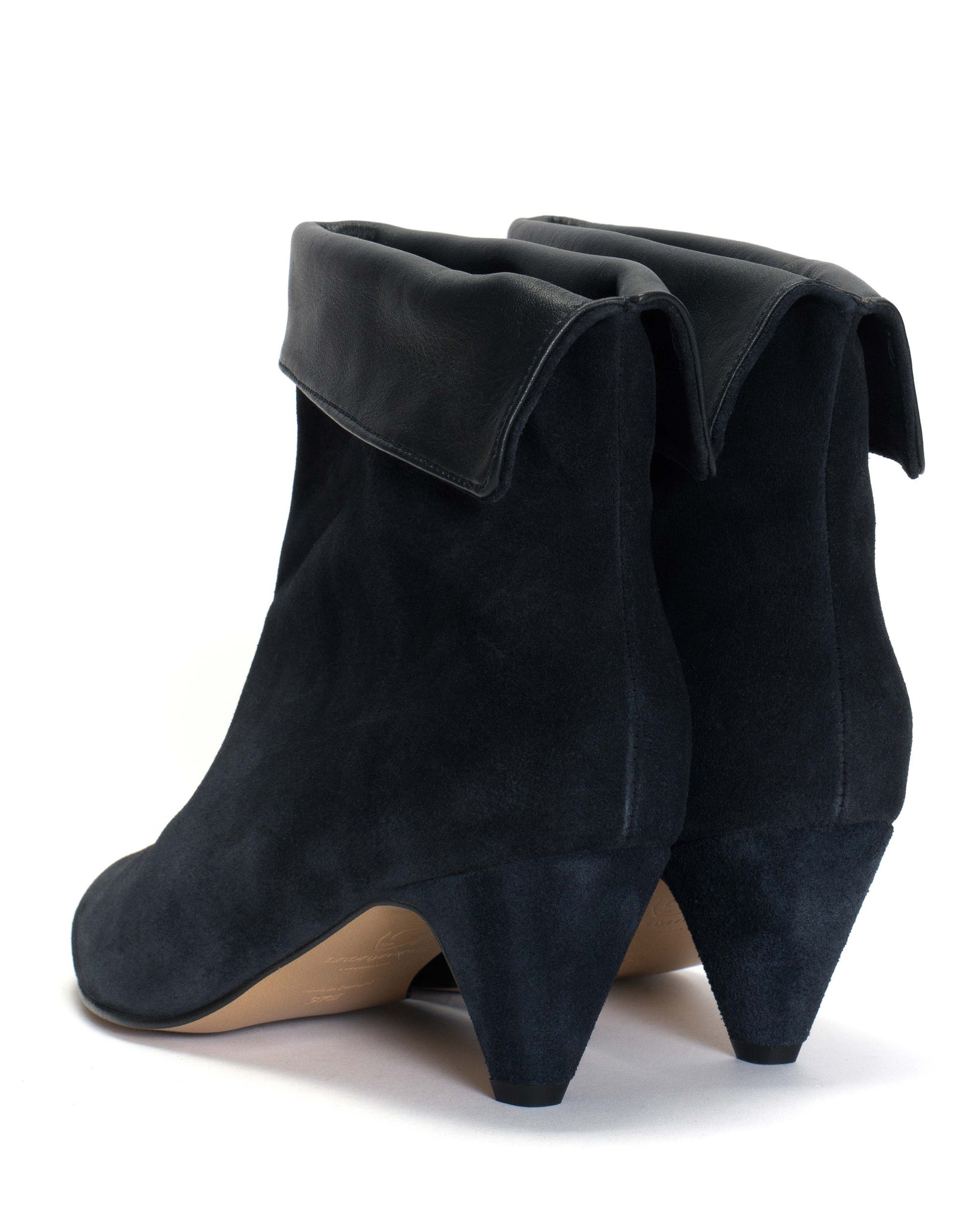 Eden Calf suede & sleek leather Dark blue - Anonymous Copenhagen