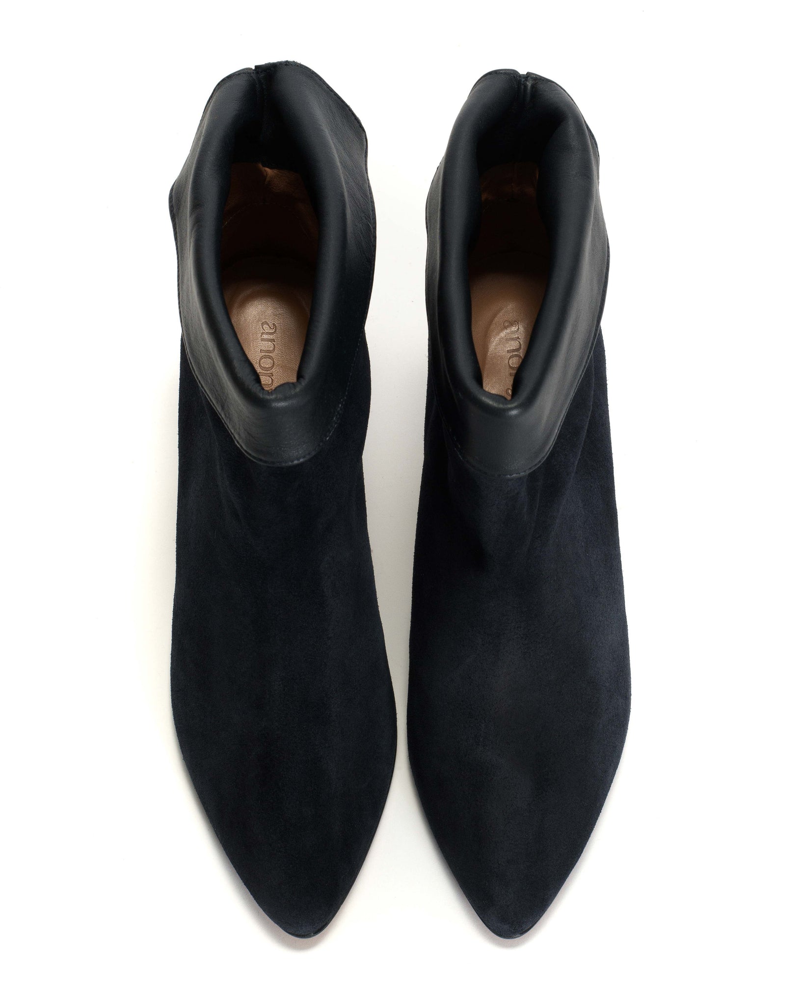 Eden Calf suede & sleek leather Dark blue - Anonymous Copenhagen