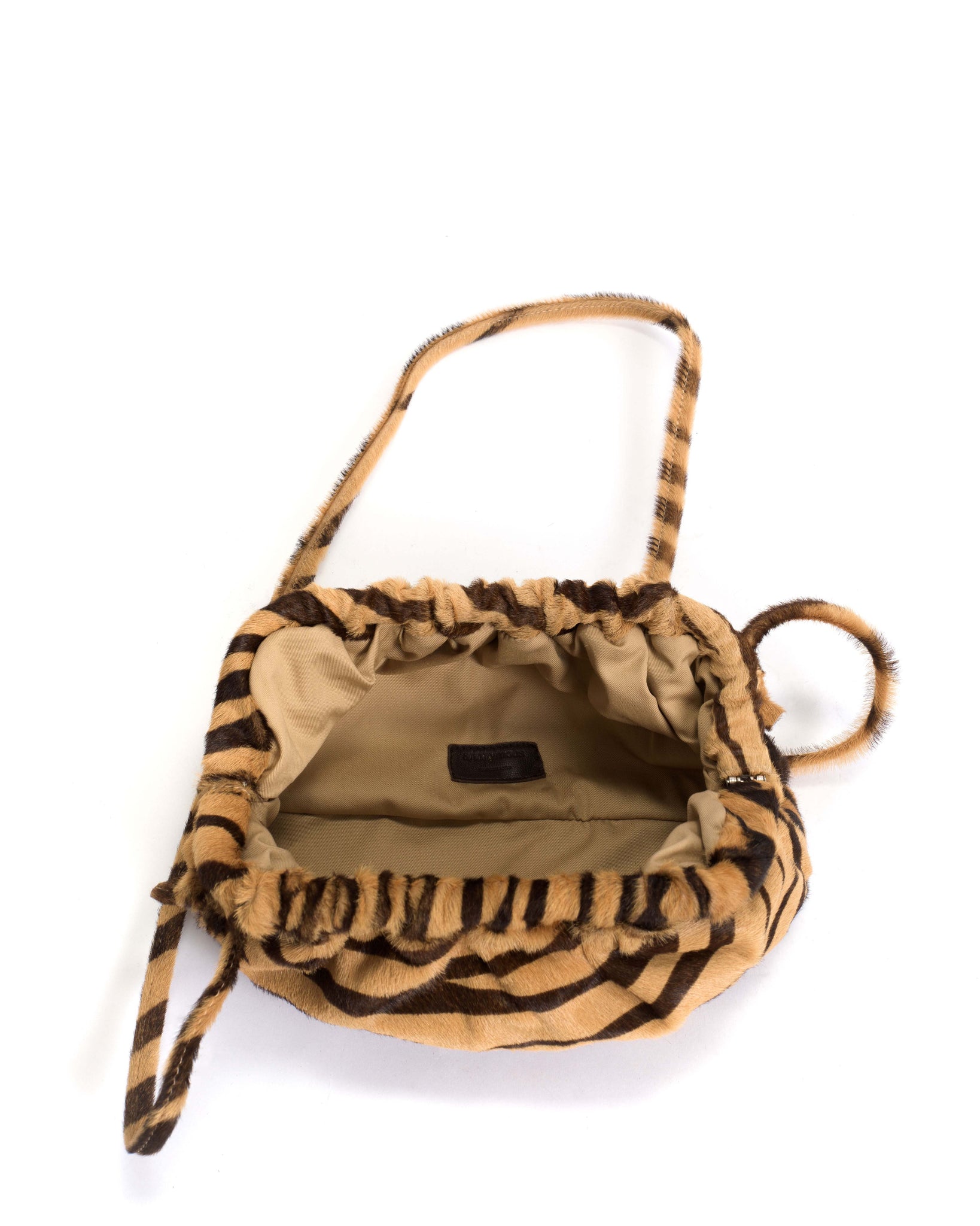 Hally grand cloud bag Calf hair Tiger