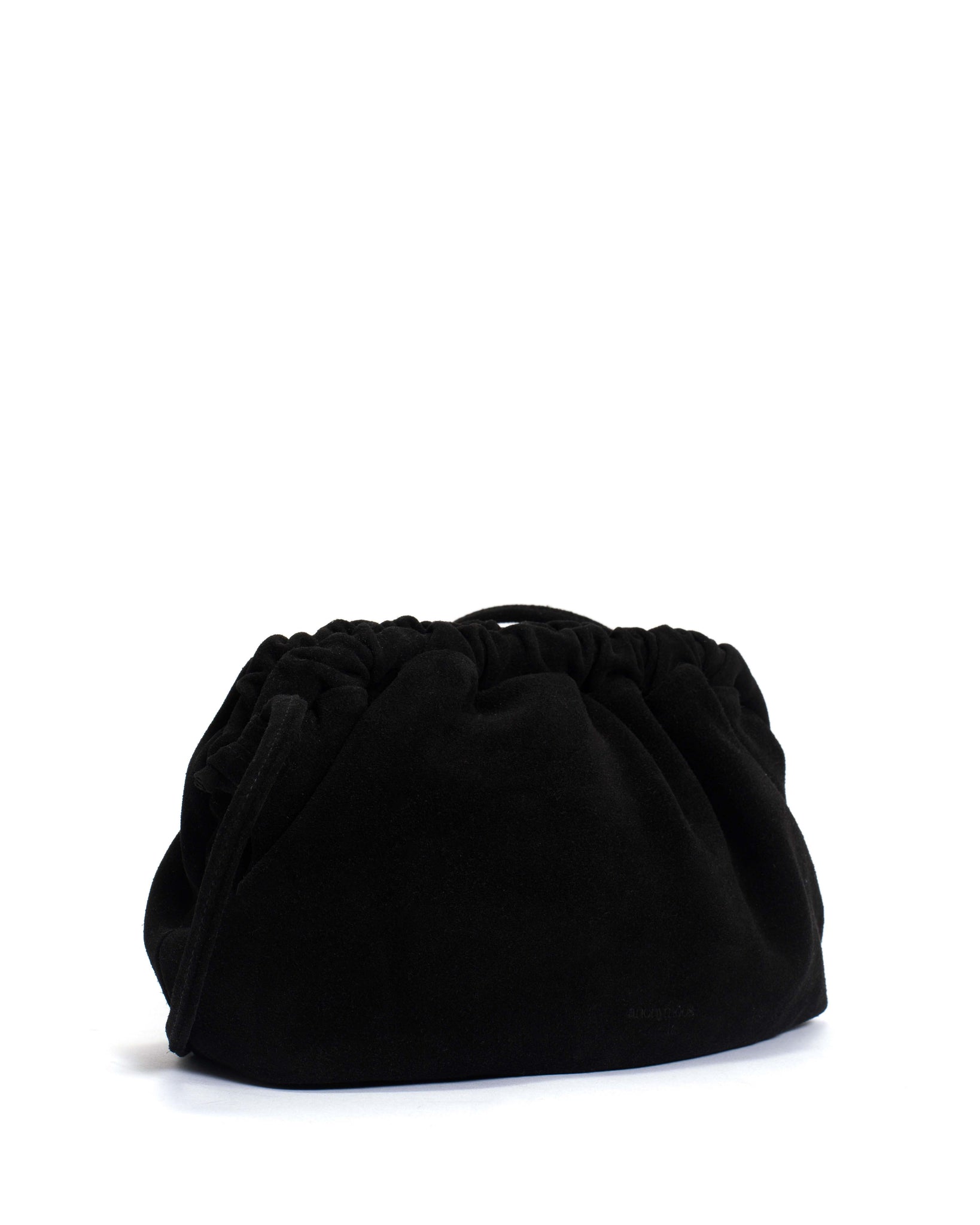 Hally grand cloud bag Calf suede Black