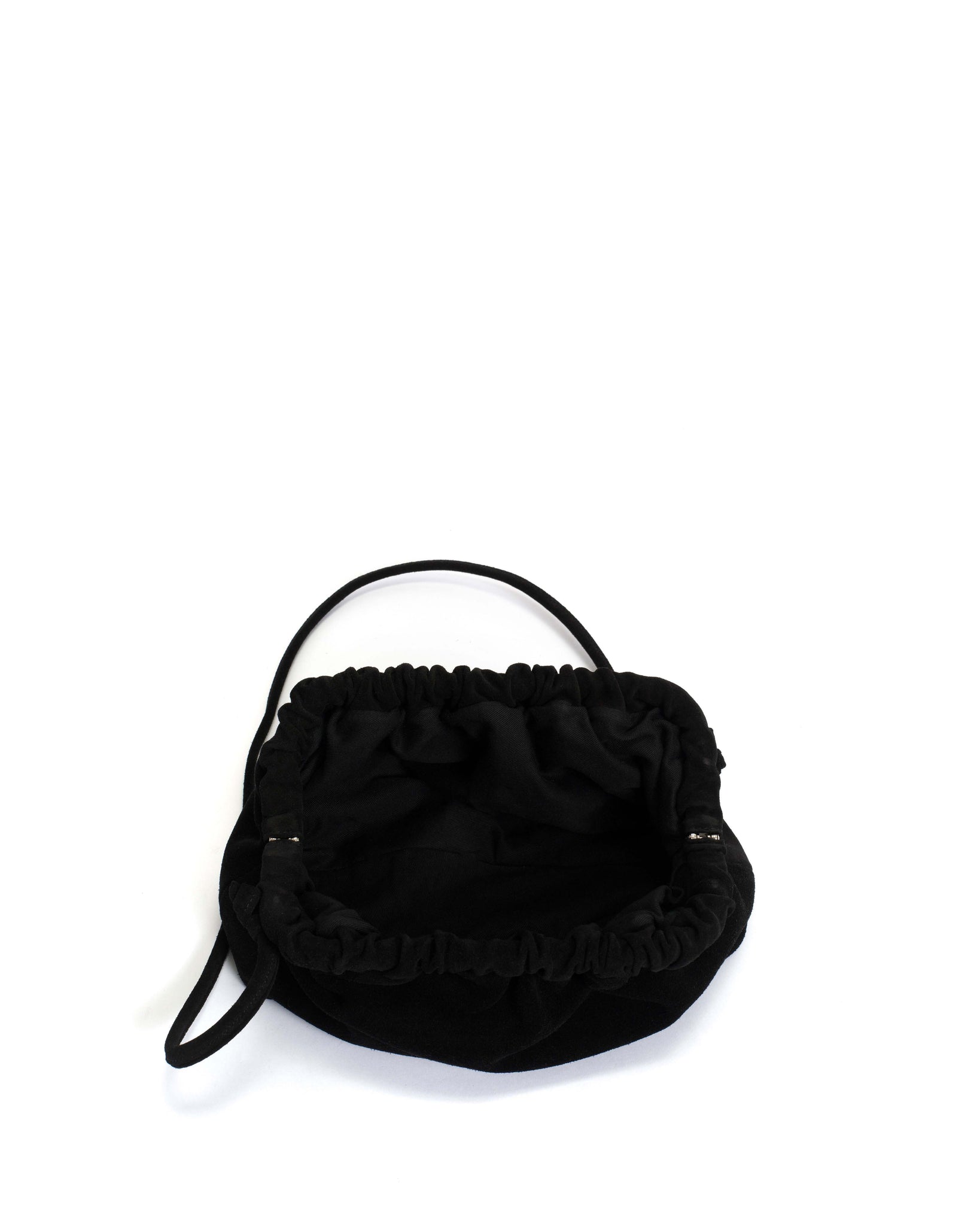 Hally grand cloud bag Calf suede Black