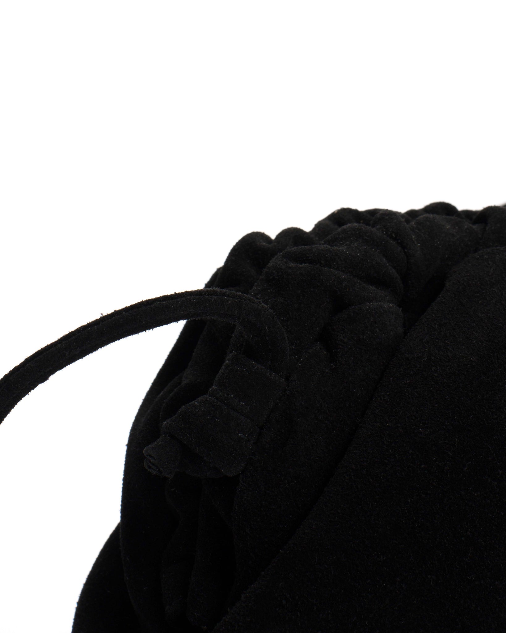 Hally grand cloud bag Calf suede Black