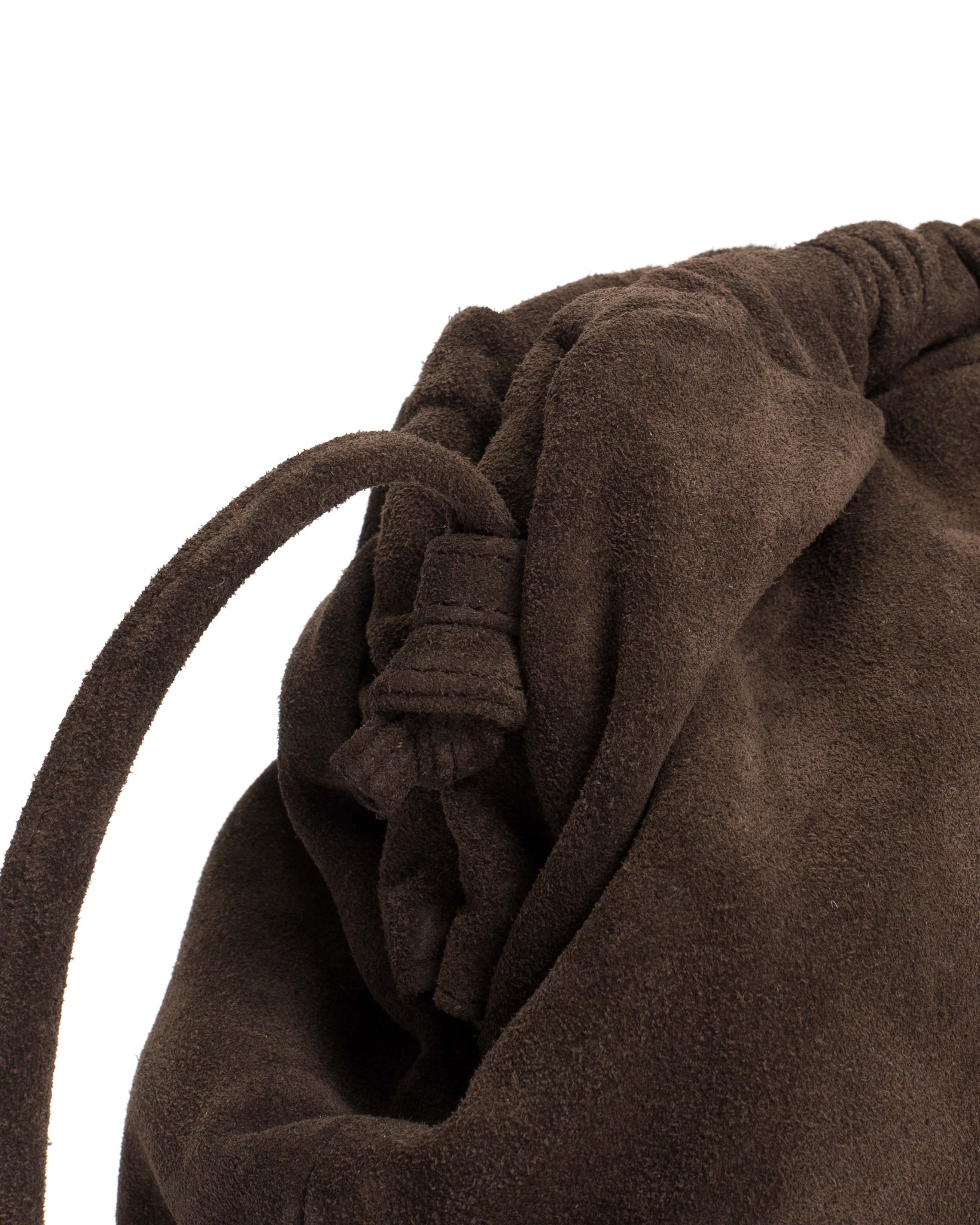 Hally grand cloud bag Calf suede Coffee brown