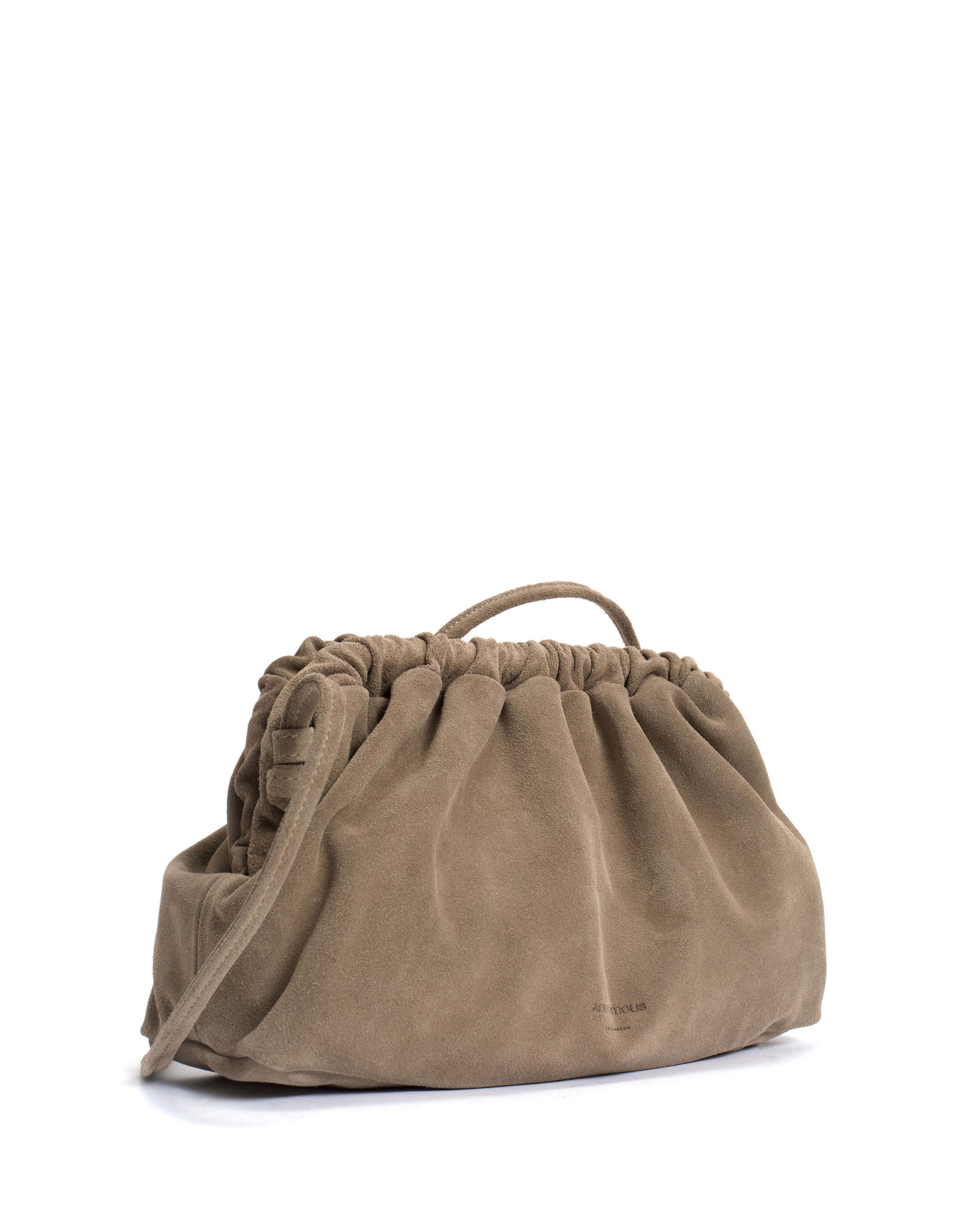 Hally grand cloud bag Calf suede Mushroom