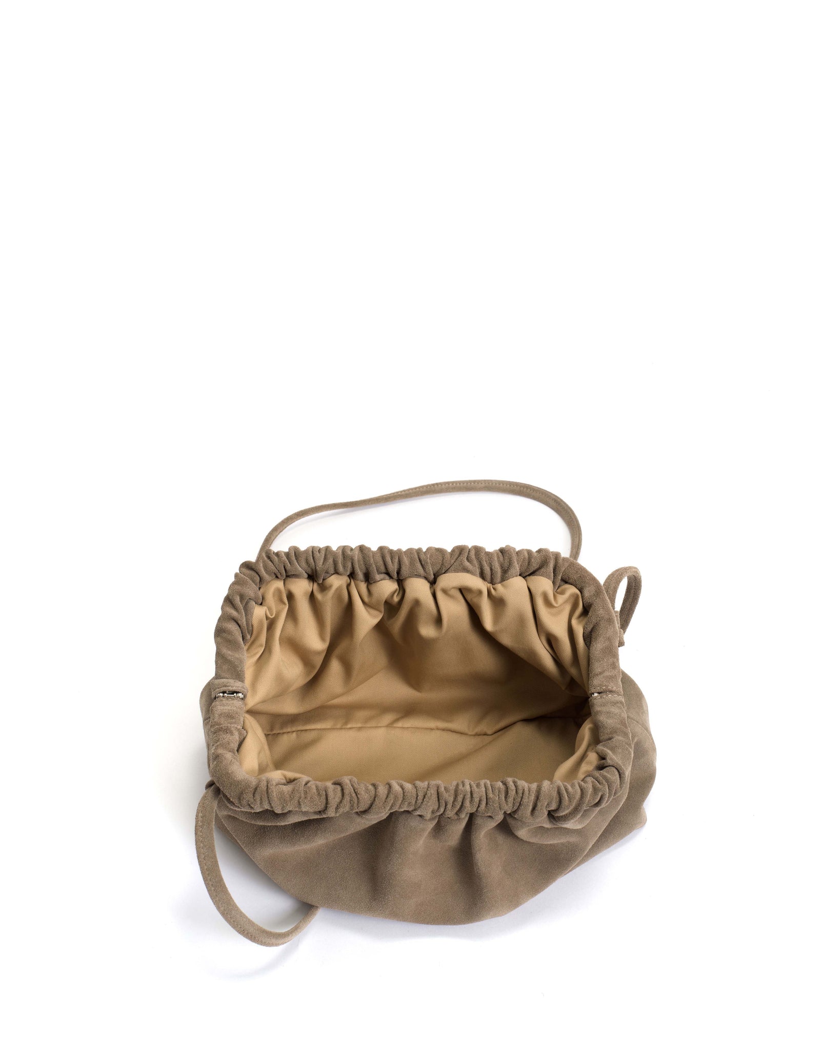 Hally grand cloud bag Calf suede Mushroom