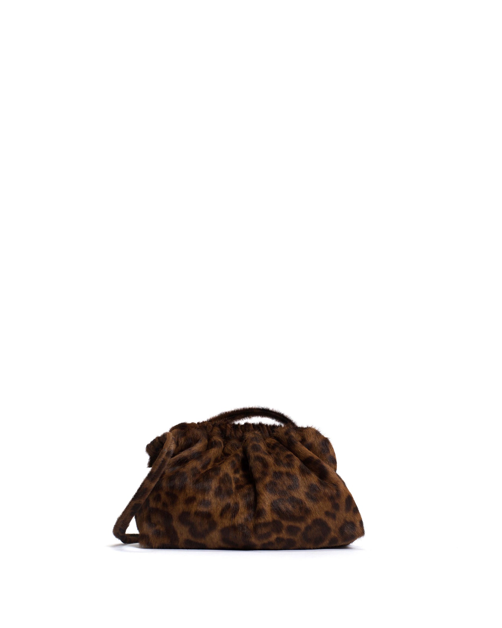 Hally petite cloud bag Calf hair Leopard