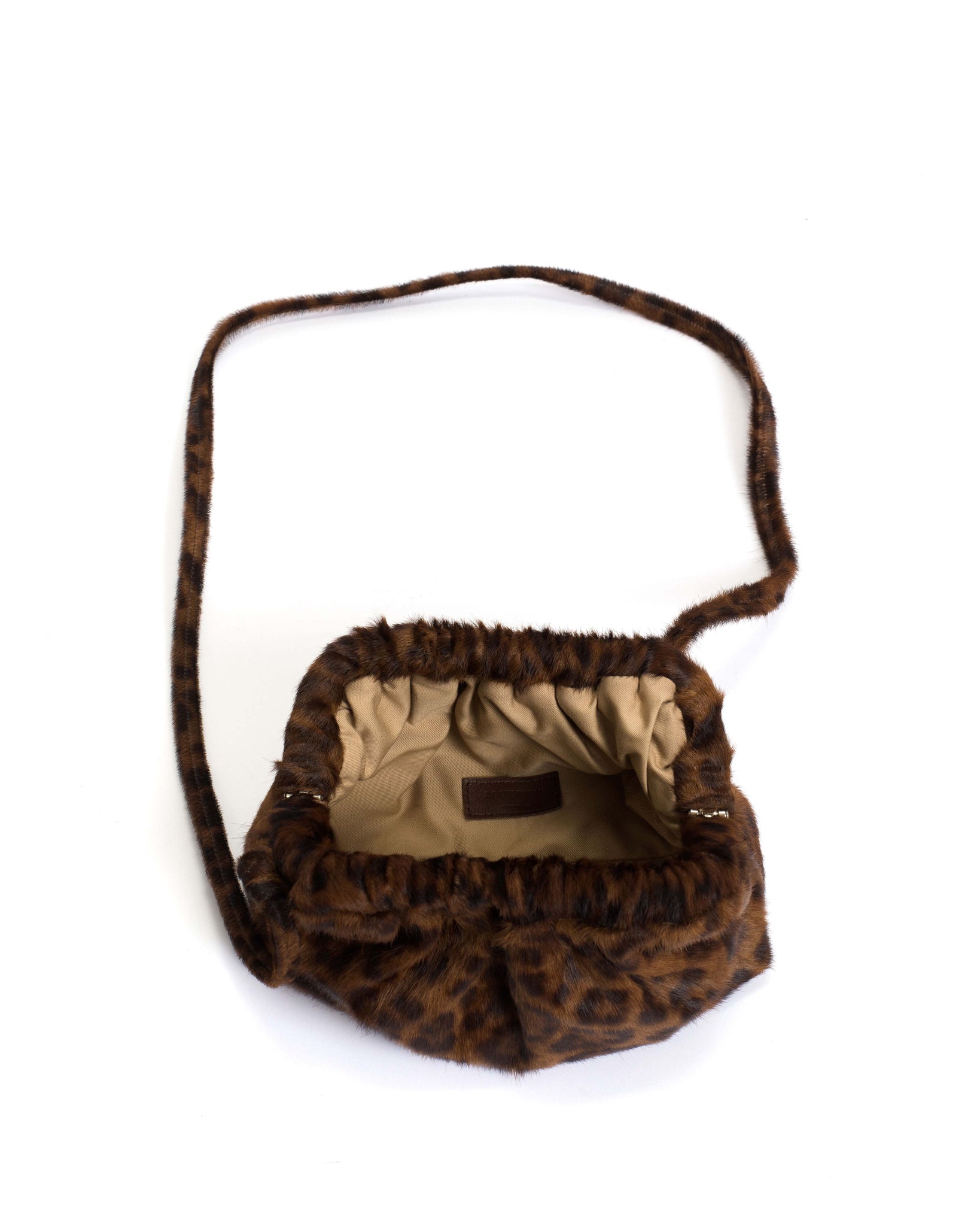 Hally petite cloud bag Calf hair Leopard