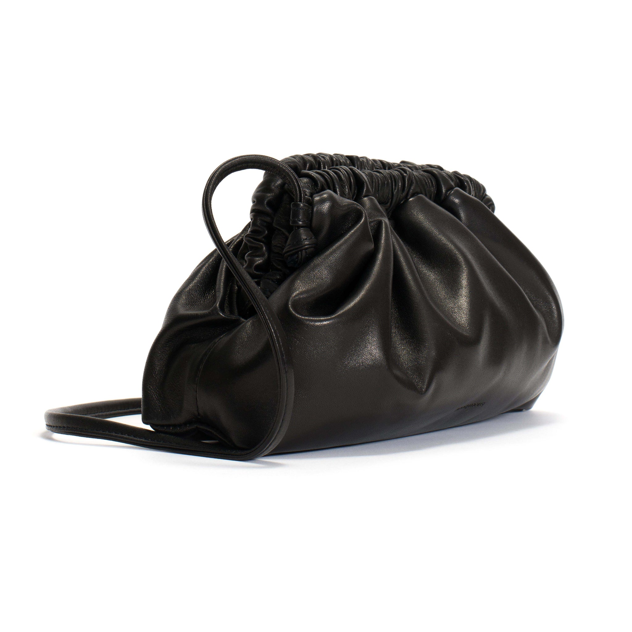 Hally petite cloud bag Shiny lamb Black - Anonymous Copenhagen