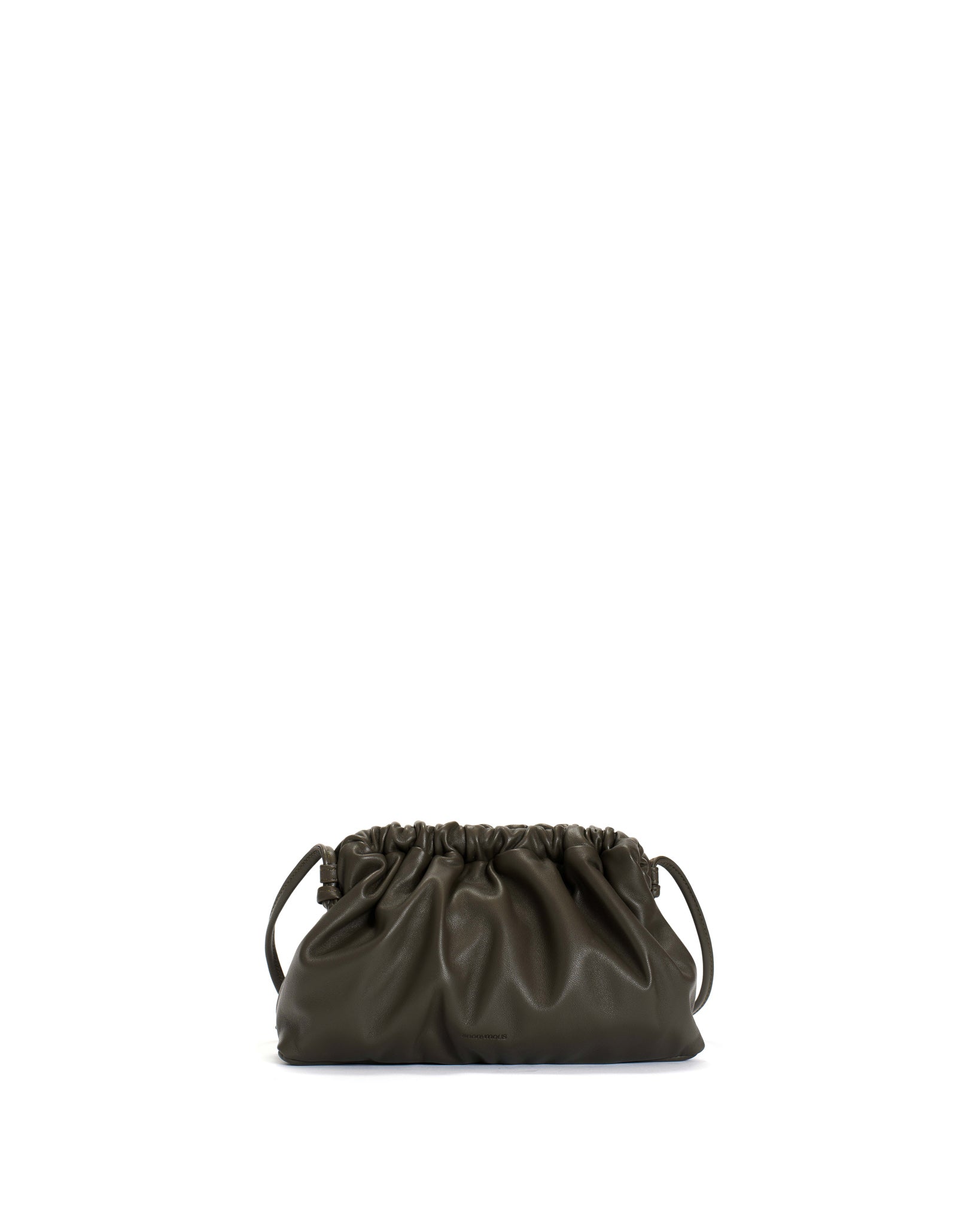 Hally petite cloud bag Shiny lamb Olive green - Anonymous Copenhagen