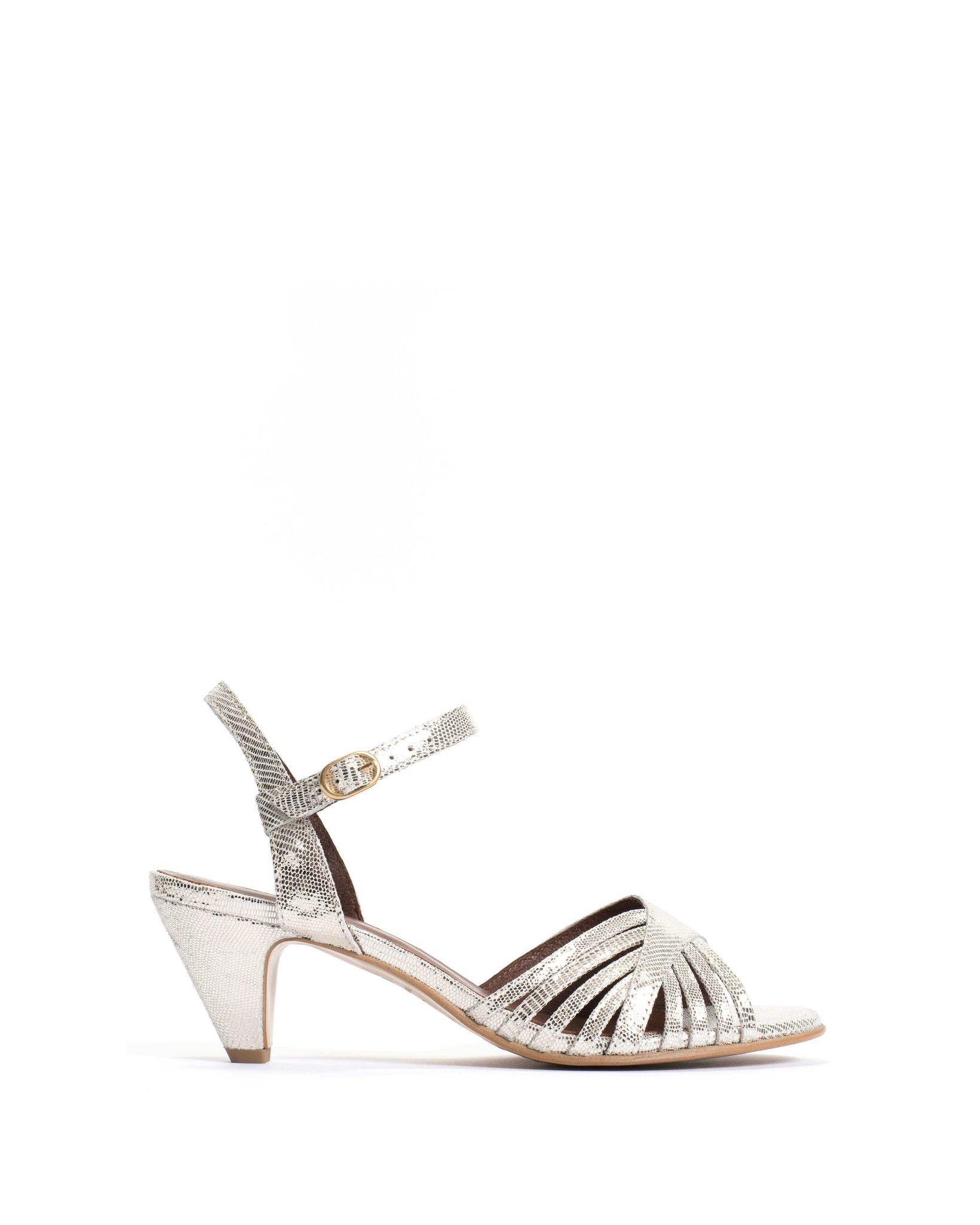 Hermine Lizard metallic goat Champagne