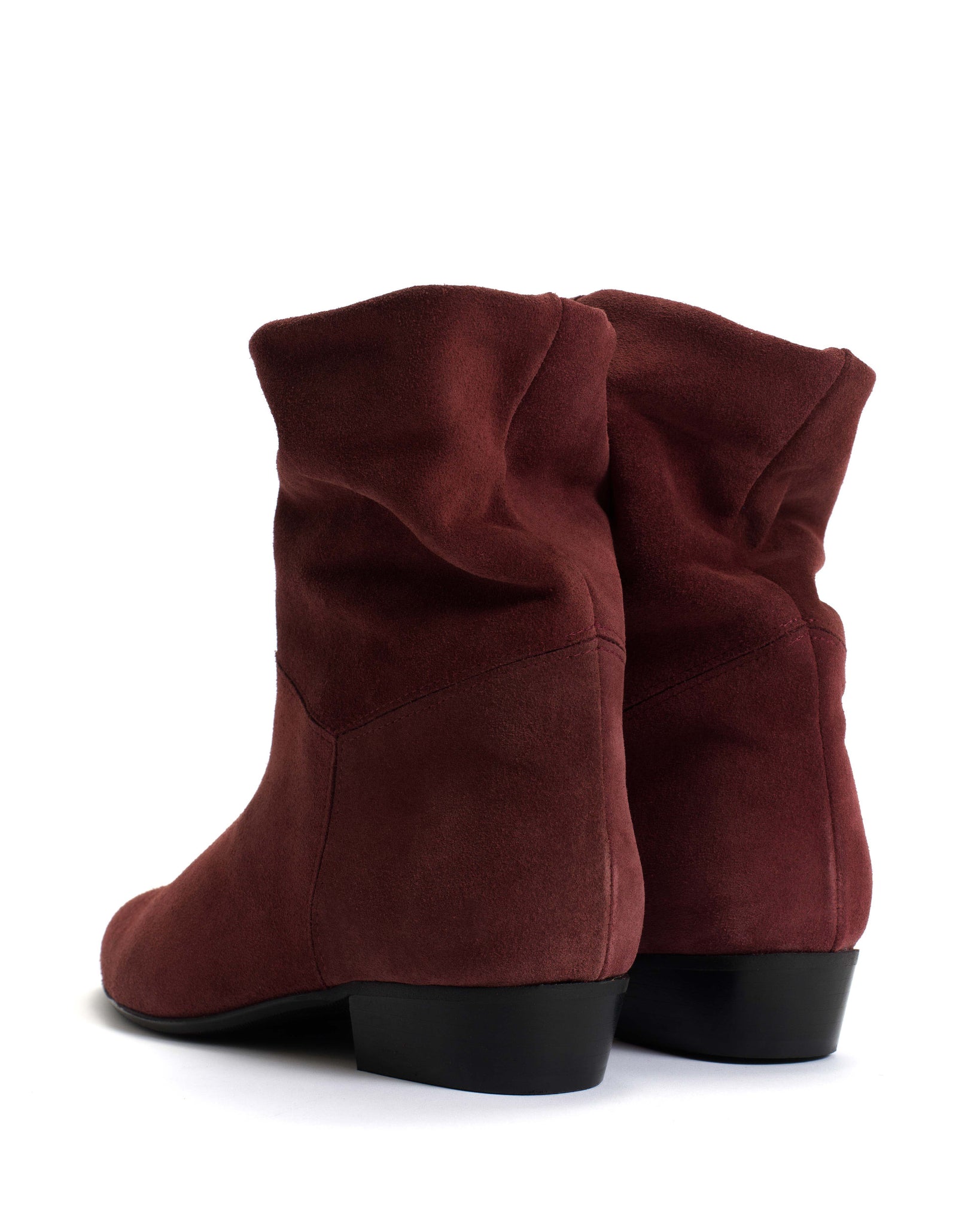 Jassi 20 Calf suede & sleek leather Pomegranate