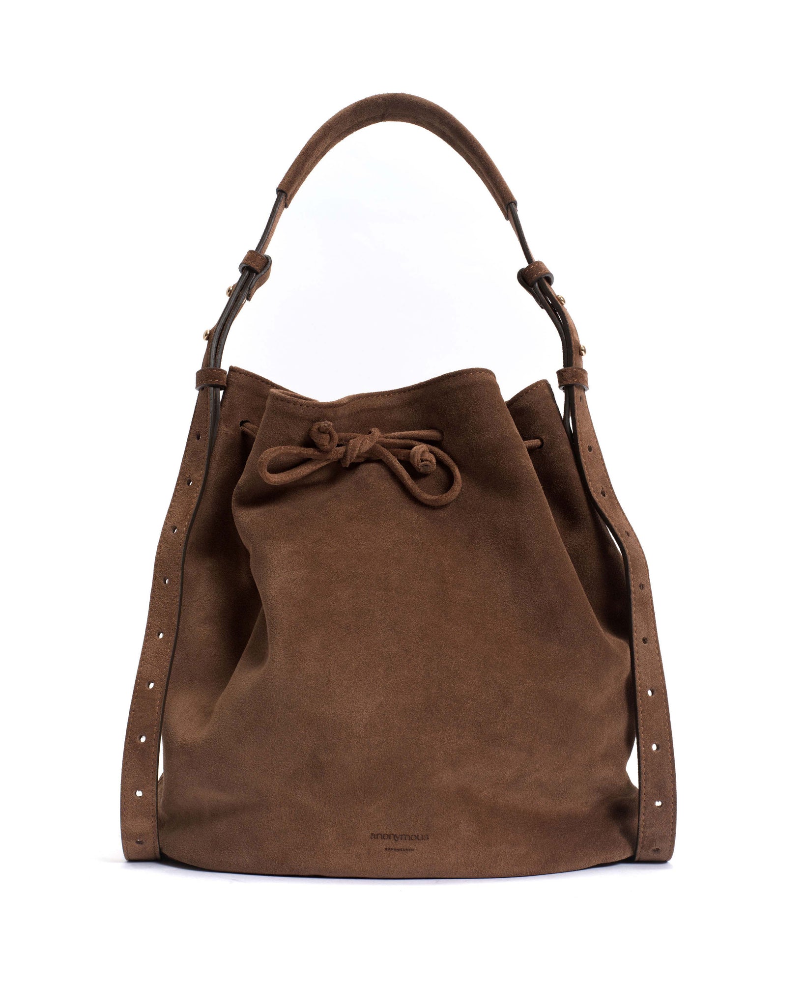 Kacey grand bucket bag Calf suede Coconut