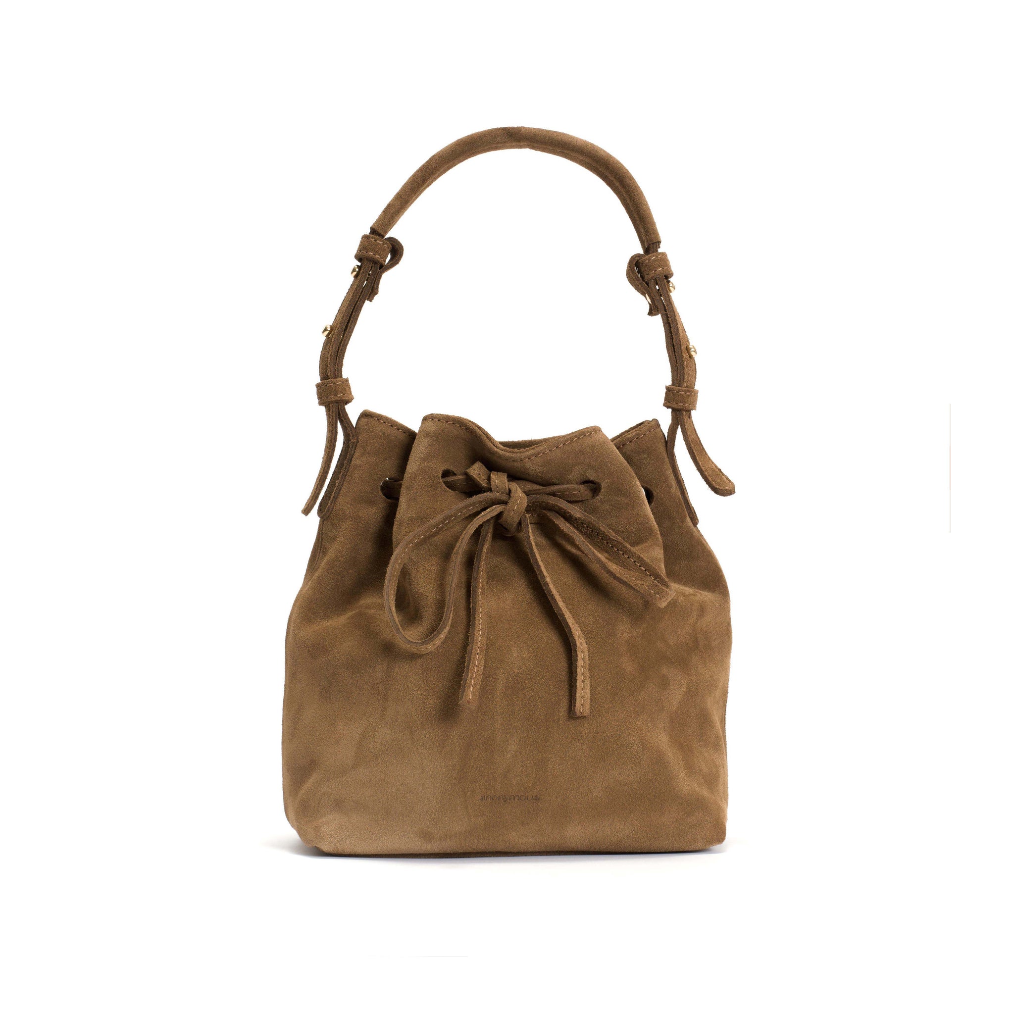 Kacey petite bucket bag Calf suede Cinnamon - Anonymous Copenhagen