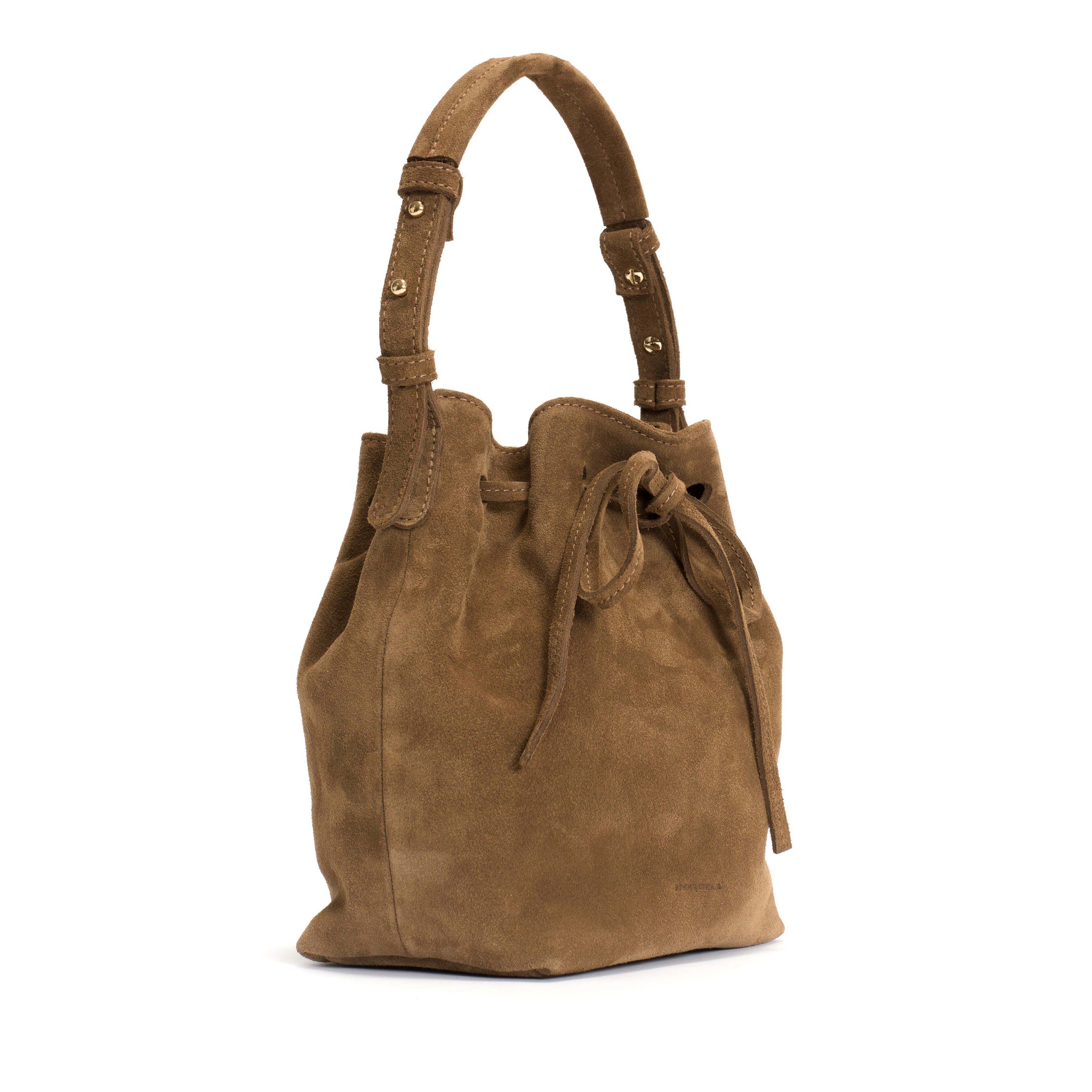 Kacey petite bucket bag Calf suede Cinnamon - Anonymous Copenhagen