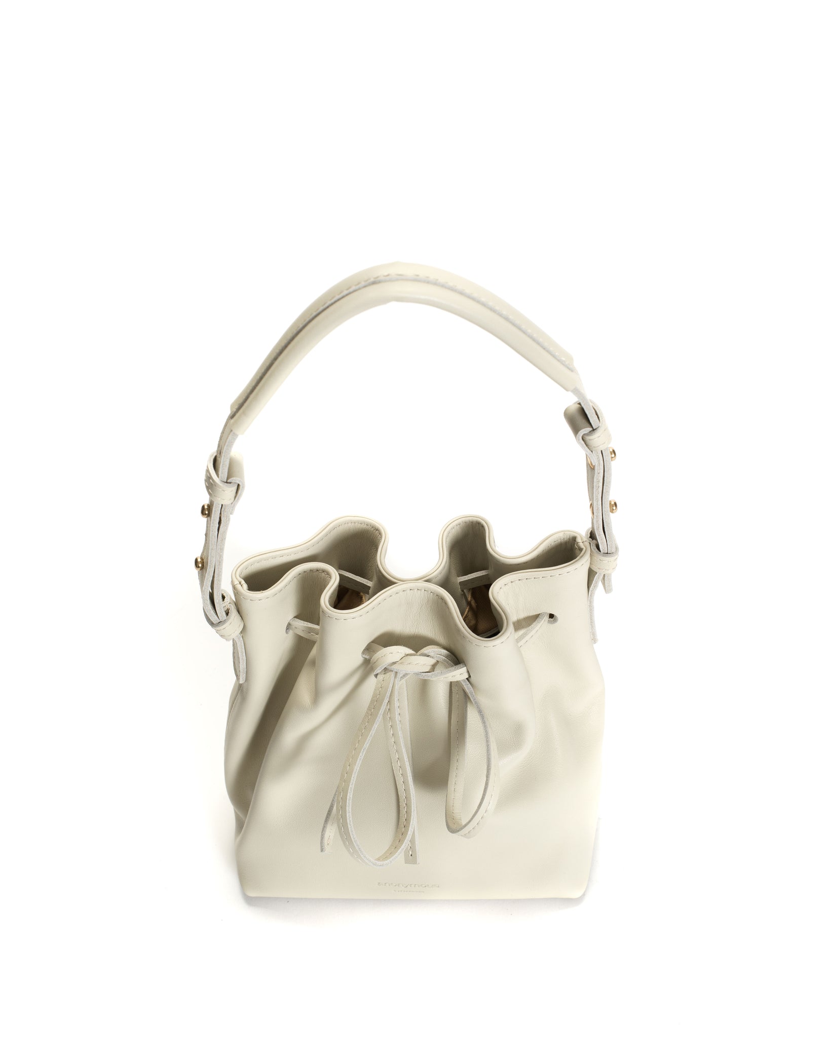 Kacey petite bucket bag Soft calf Milk white