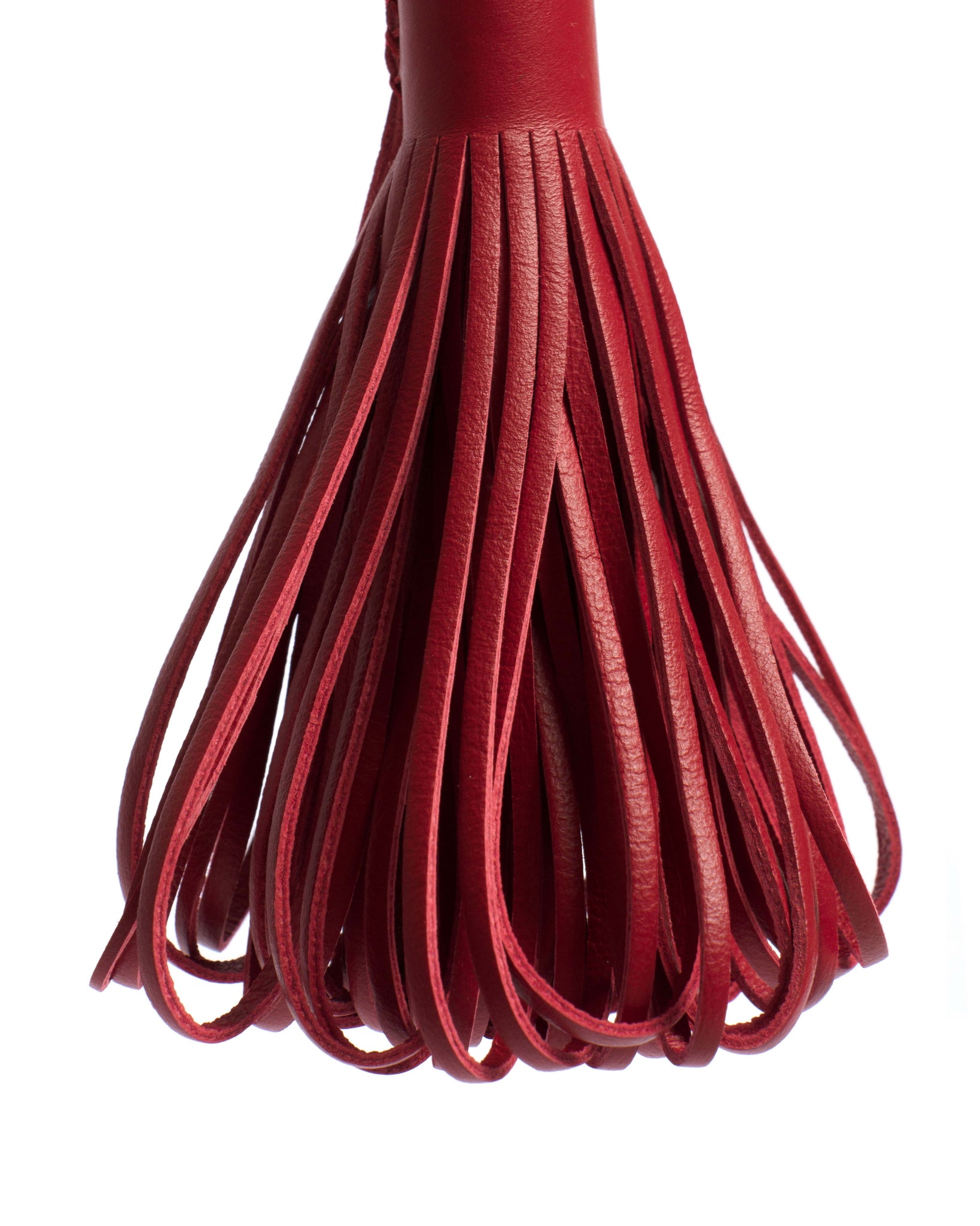 Katty fringe keyring Soft calf Ruby red