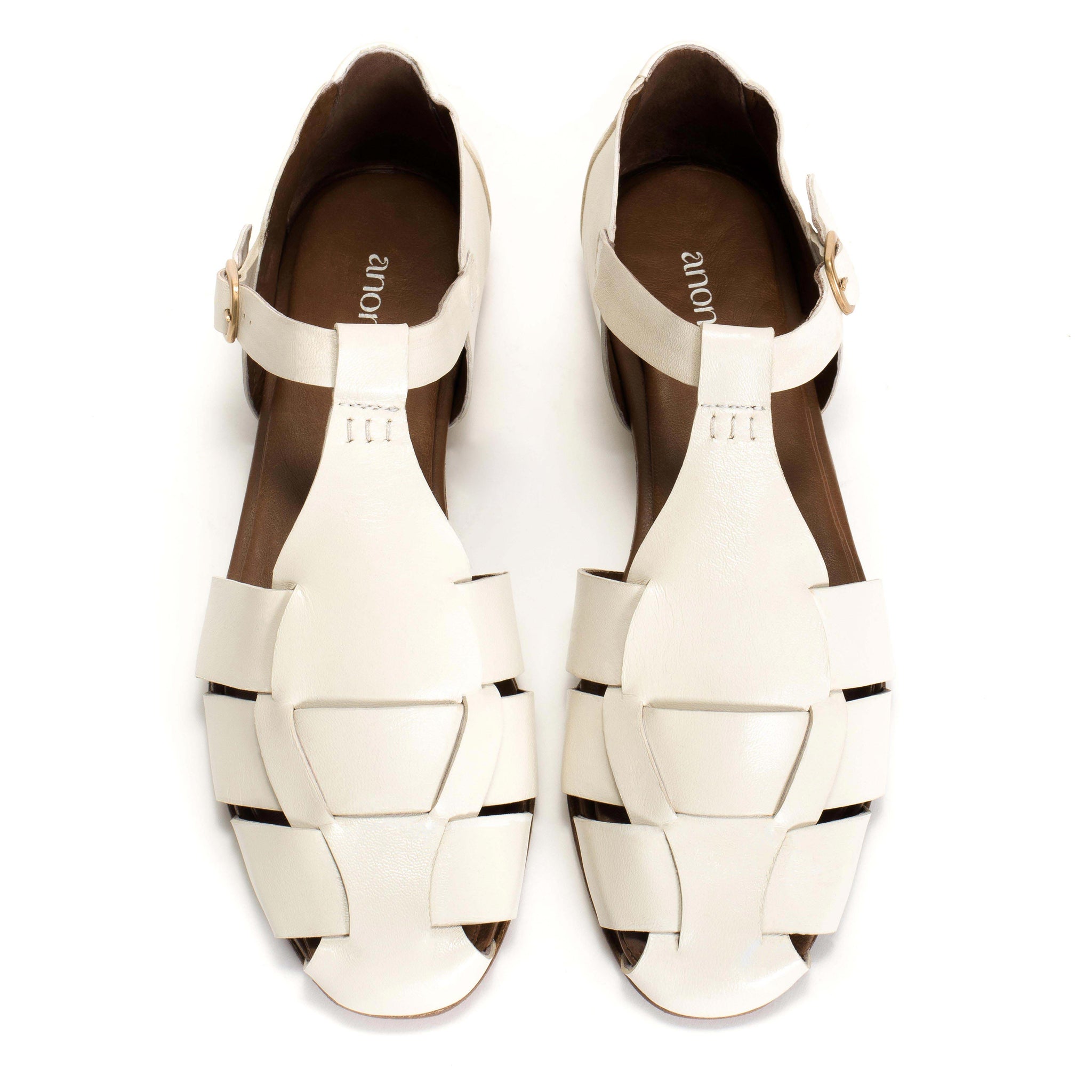 Lain flats Shiny lamb Milk white - Anonymous Copenhagen