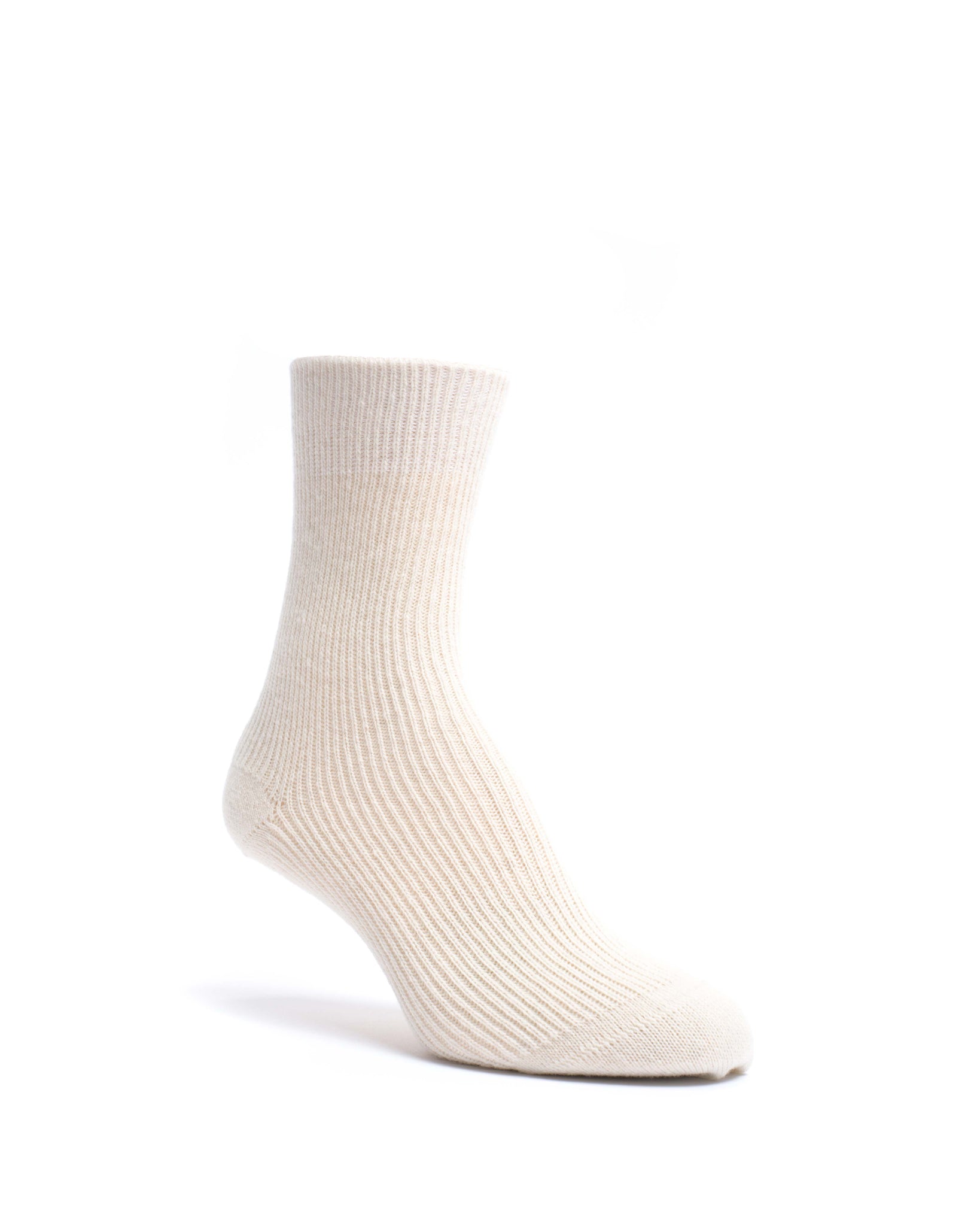 Lanai cashmere socks 70% cashmere 30% wool White sand