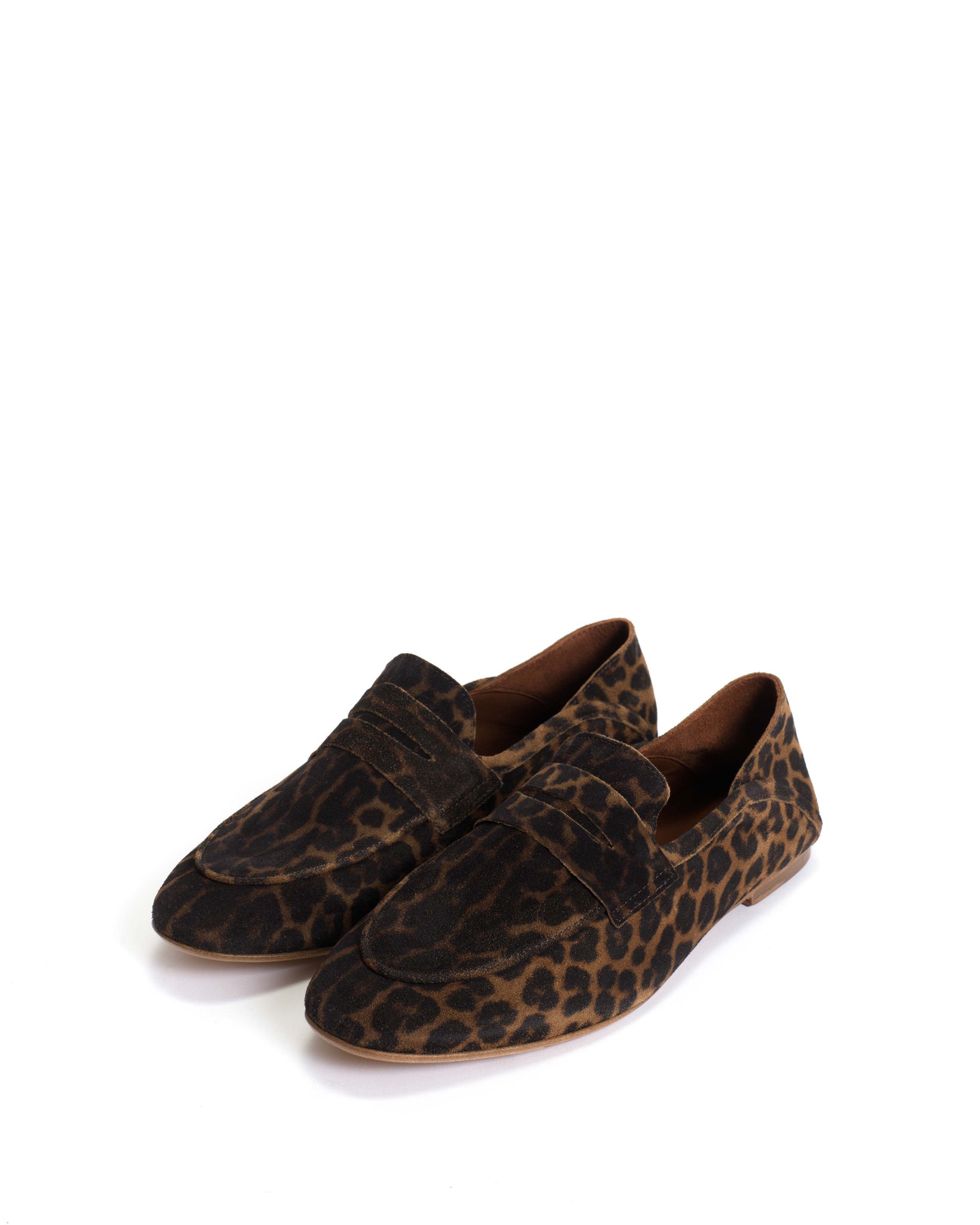 Lindsay Calf suede print Leopard