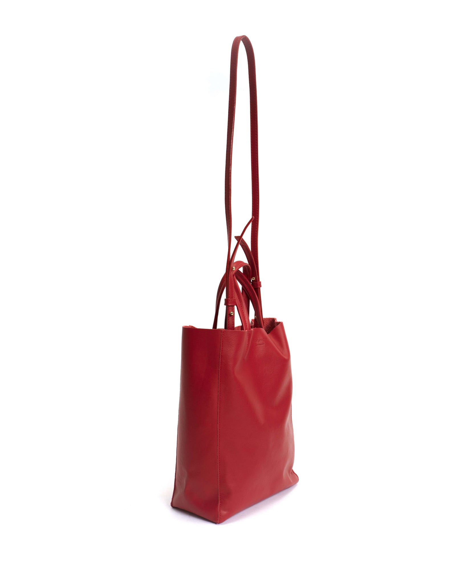 Linea shopper Soft calf Ruby red