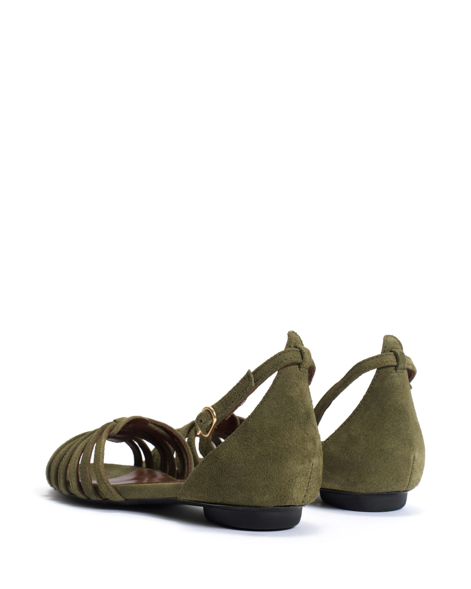 Mareike 10 Calf suede Olive green