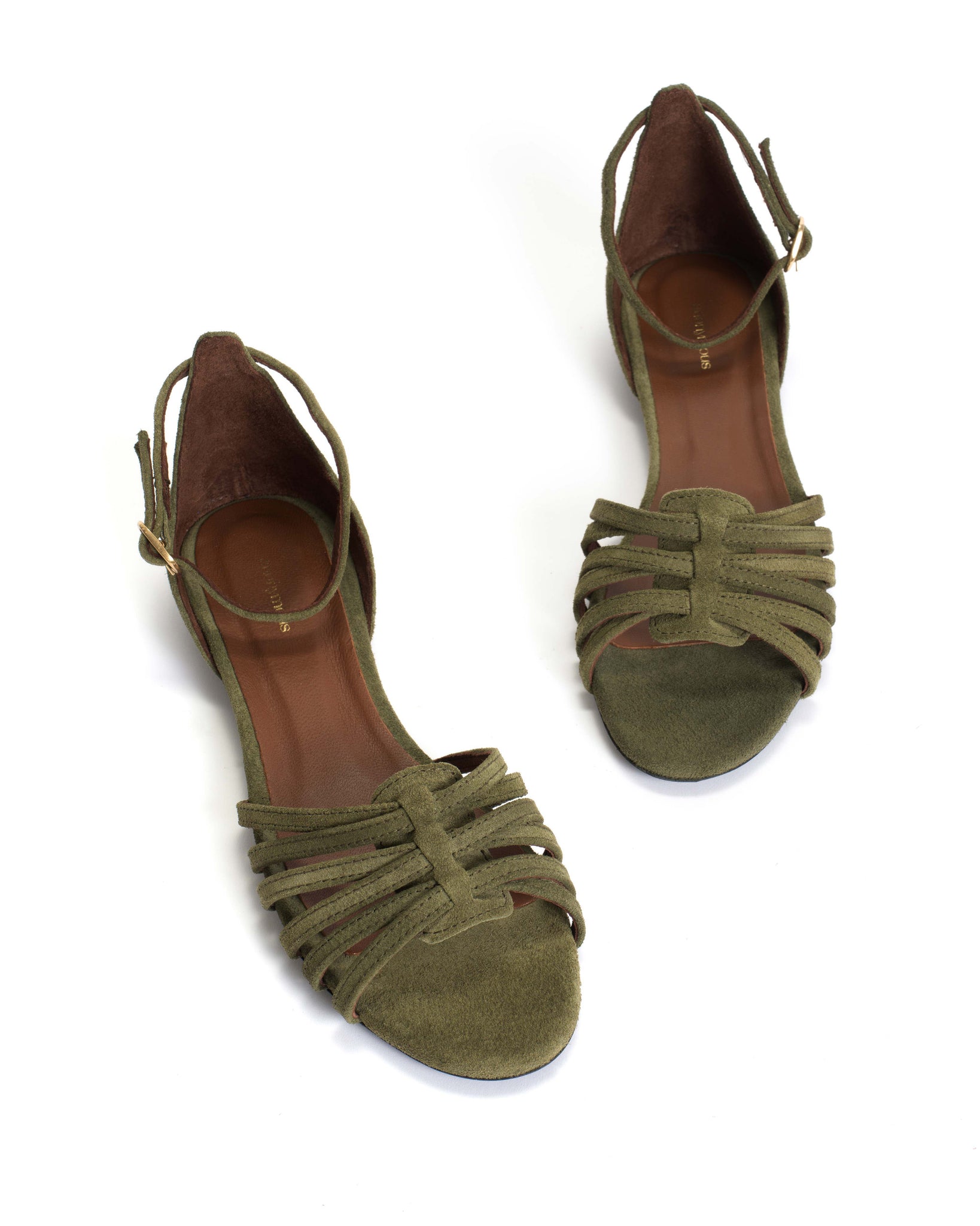 Mareike 10 Calf suede Olive green