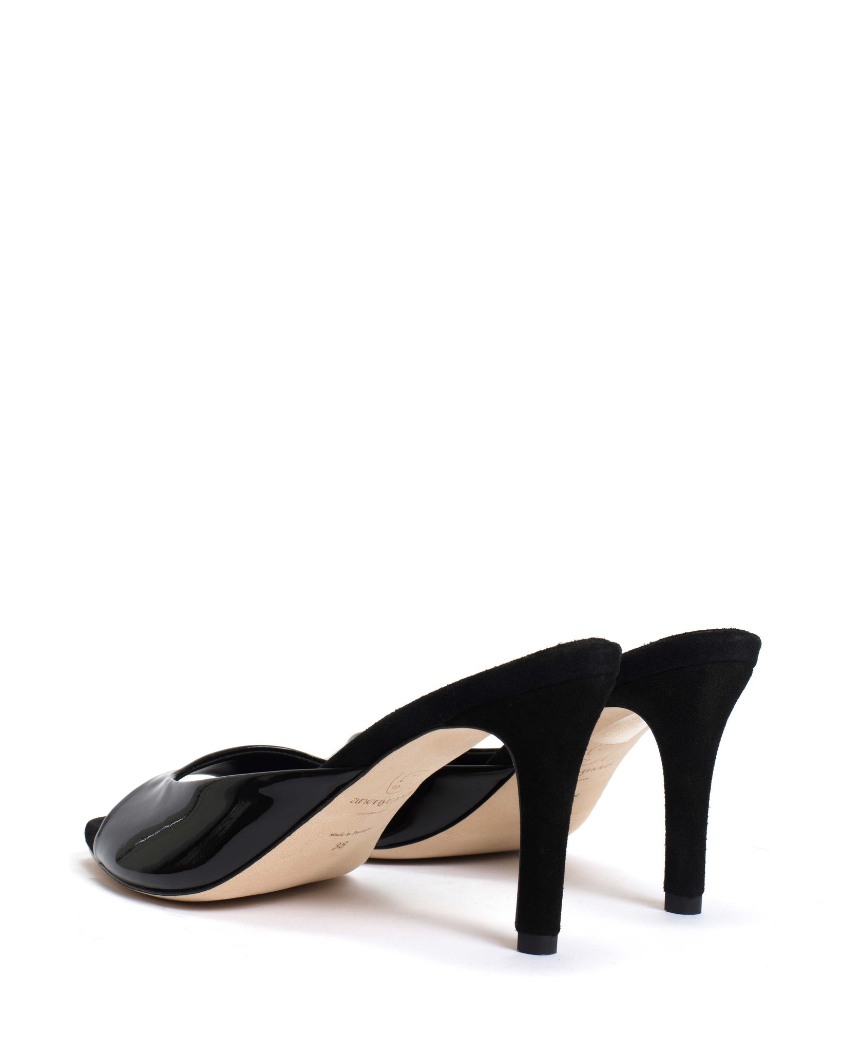 Mazy 75 Polished soft calf Black