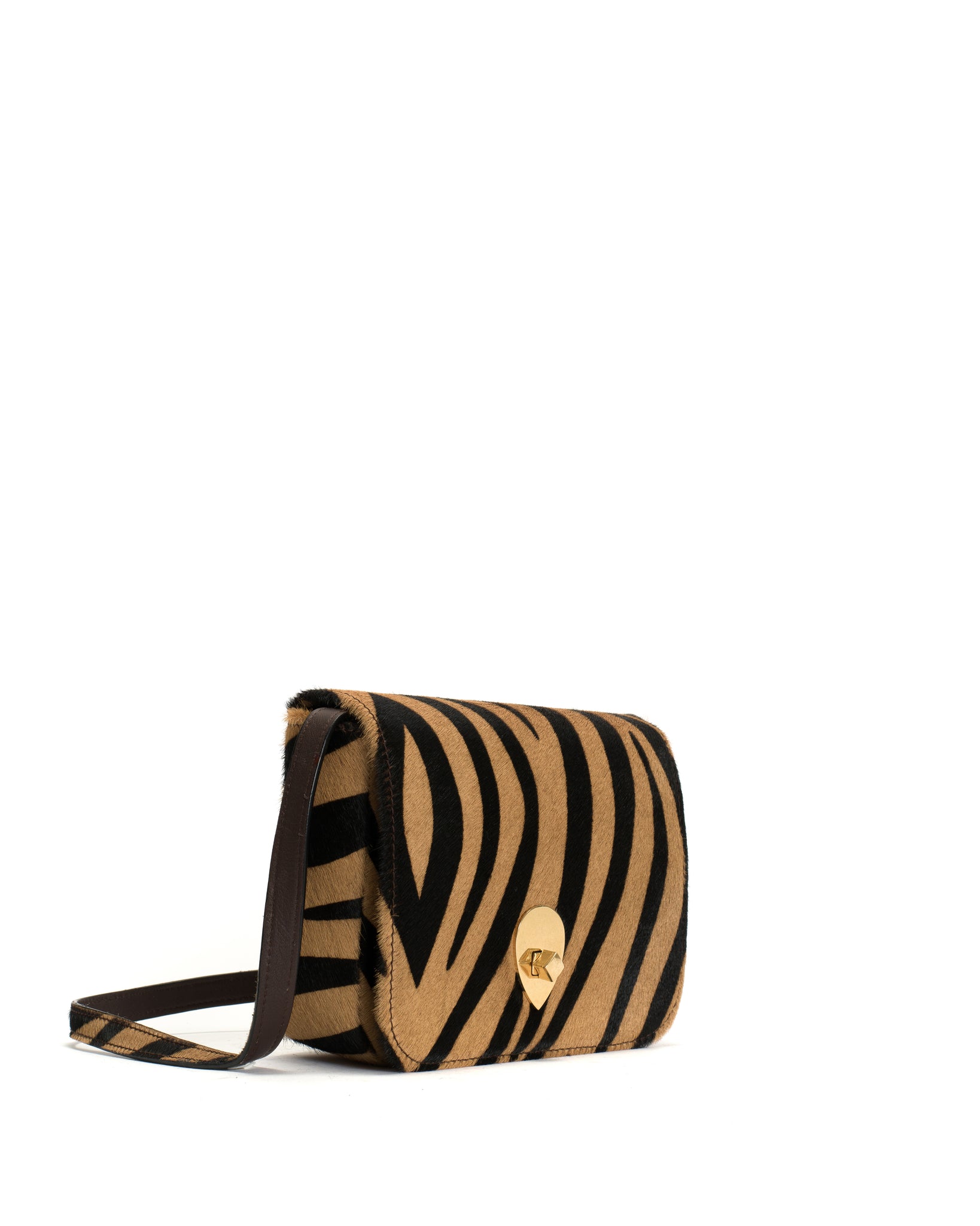 Nielle crossover bag Calf hair Natural zebra - Anonymous Copenhagen