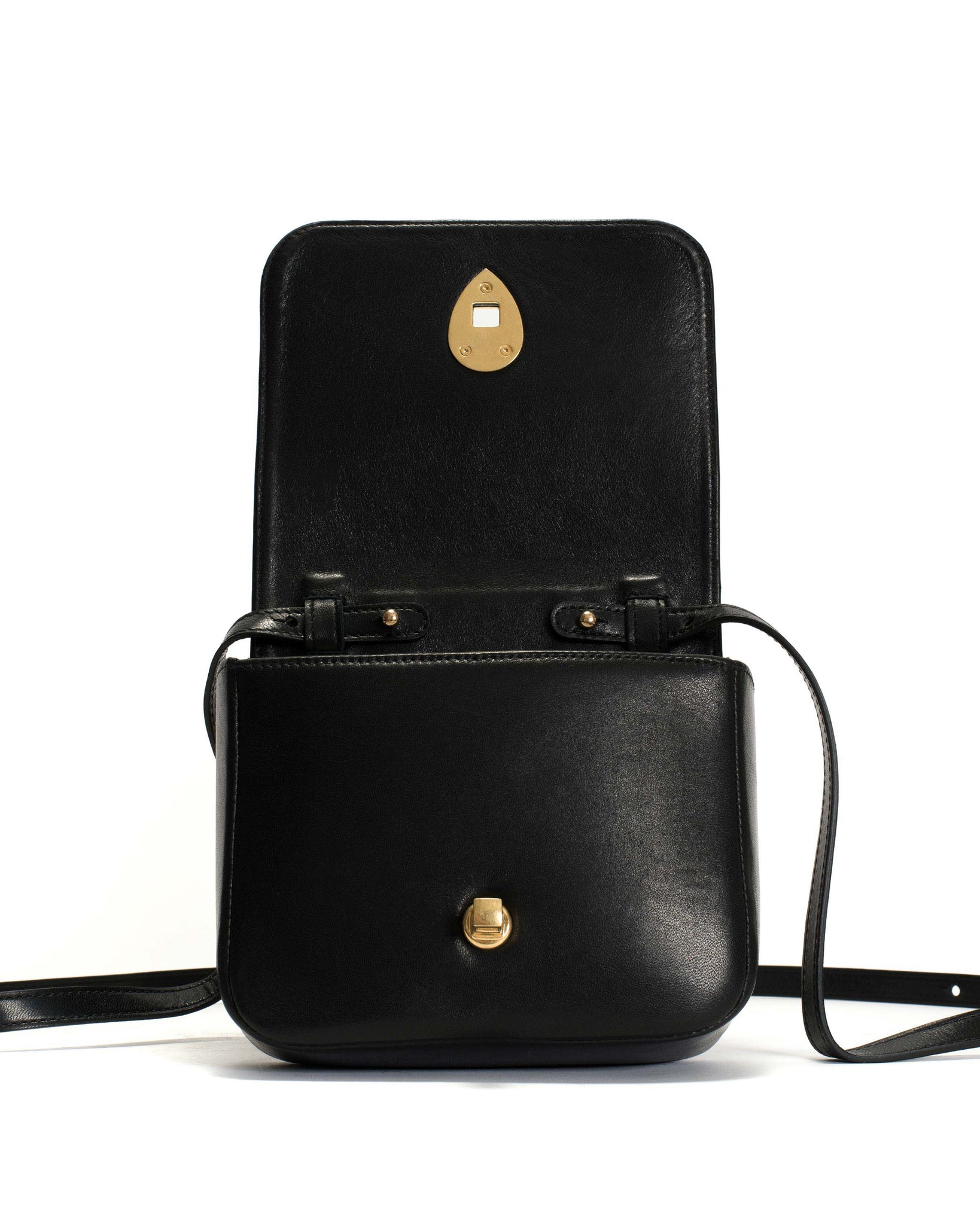 Nielle petite crossover bag Shiny lamb Black - Anonymous Copenhagen