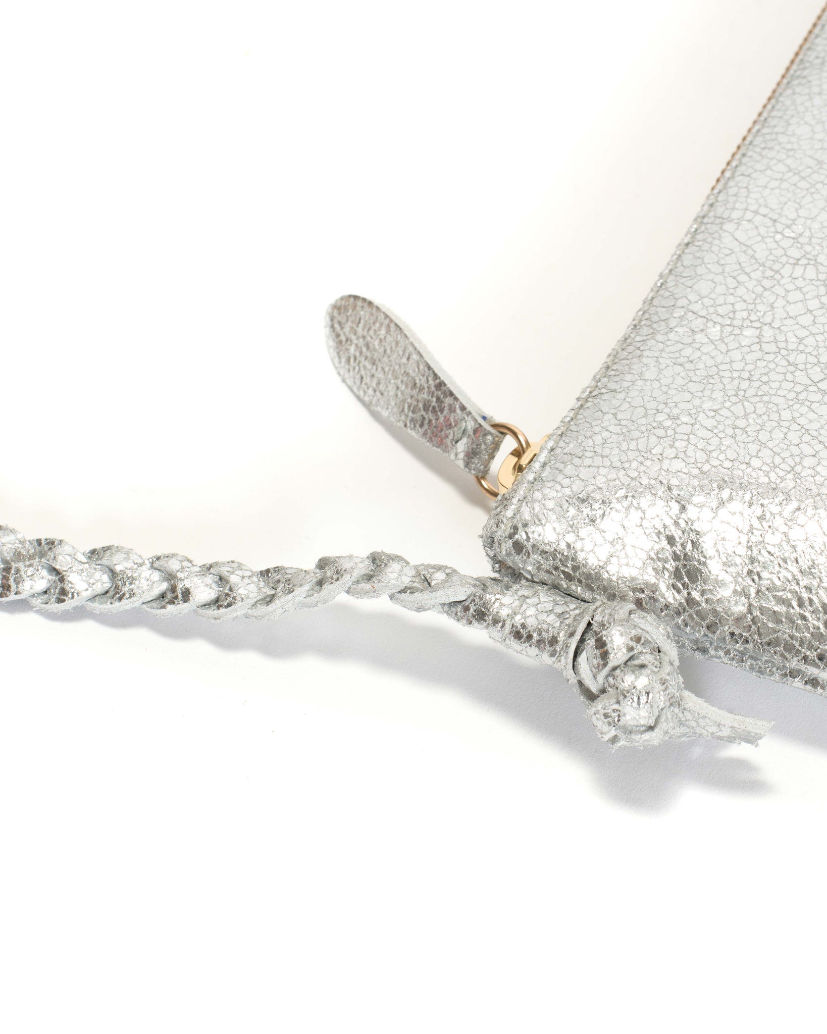 Thinna clutch Crackled metallic goat Silver - Anonymous Copenhagen