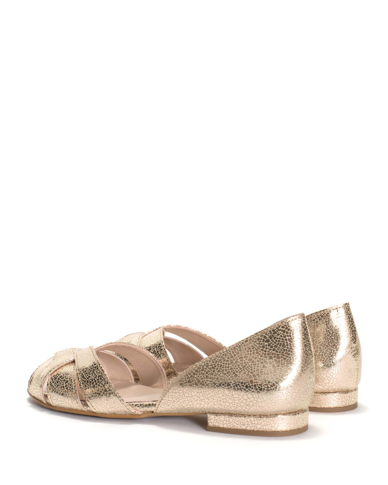 Sanni 20 Crackled metallic vegan Champagne