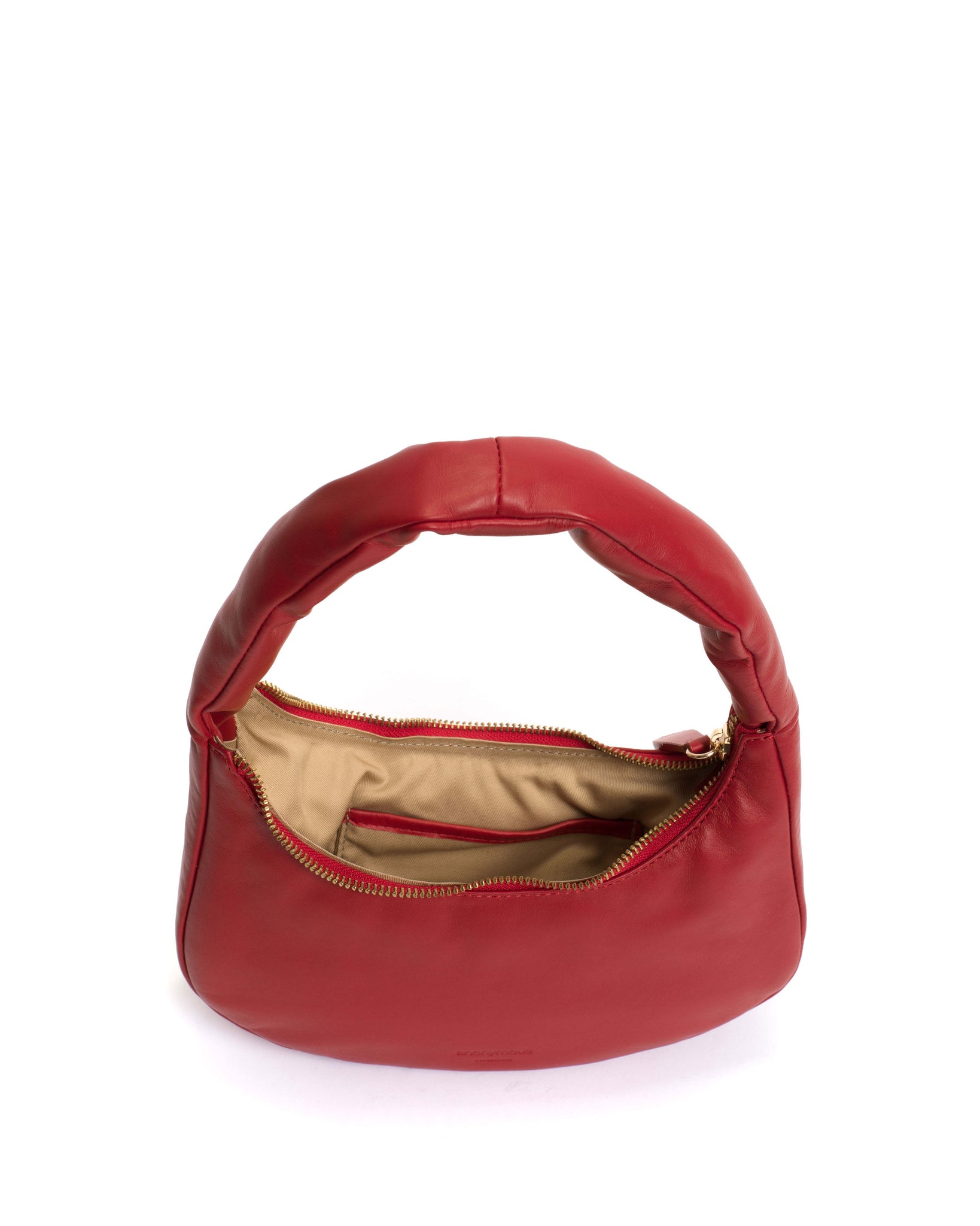 Shane petite pillow bag Soft calf Ruby red