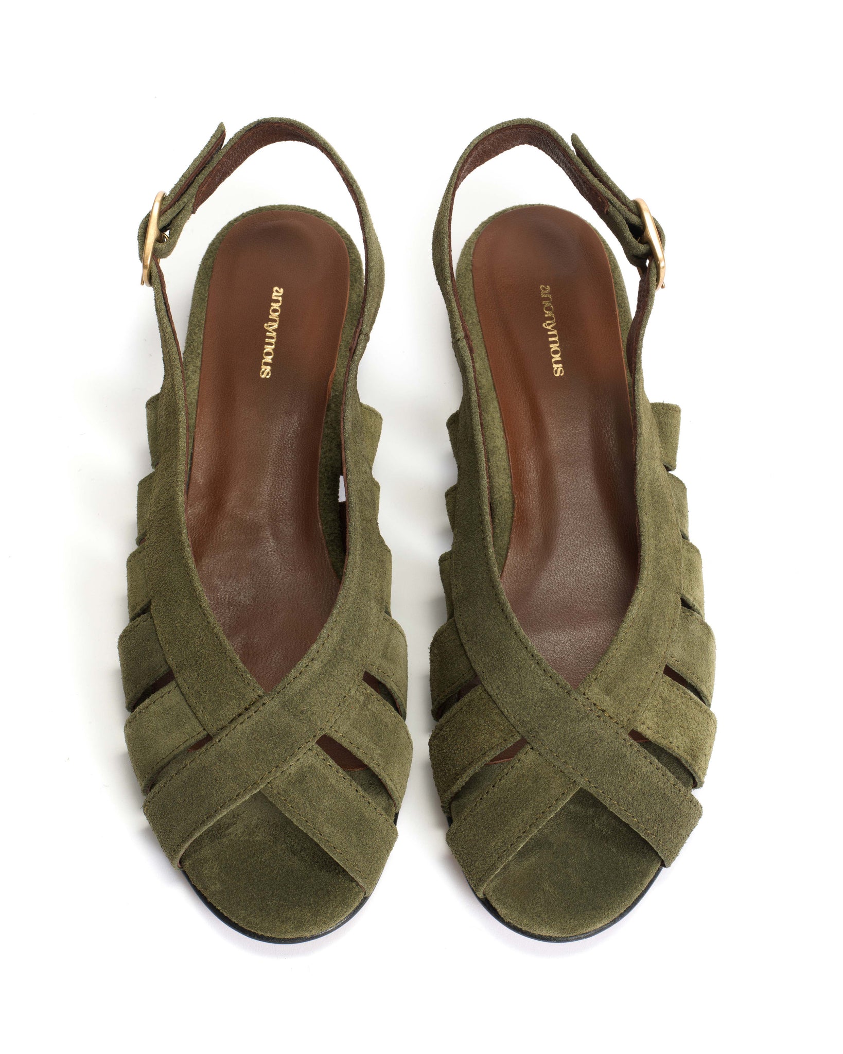 Sophie 20 Calf suede Olive green