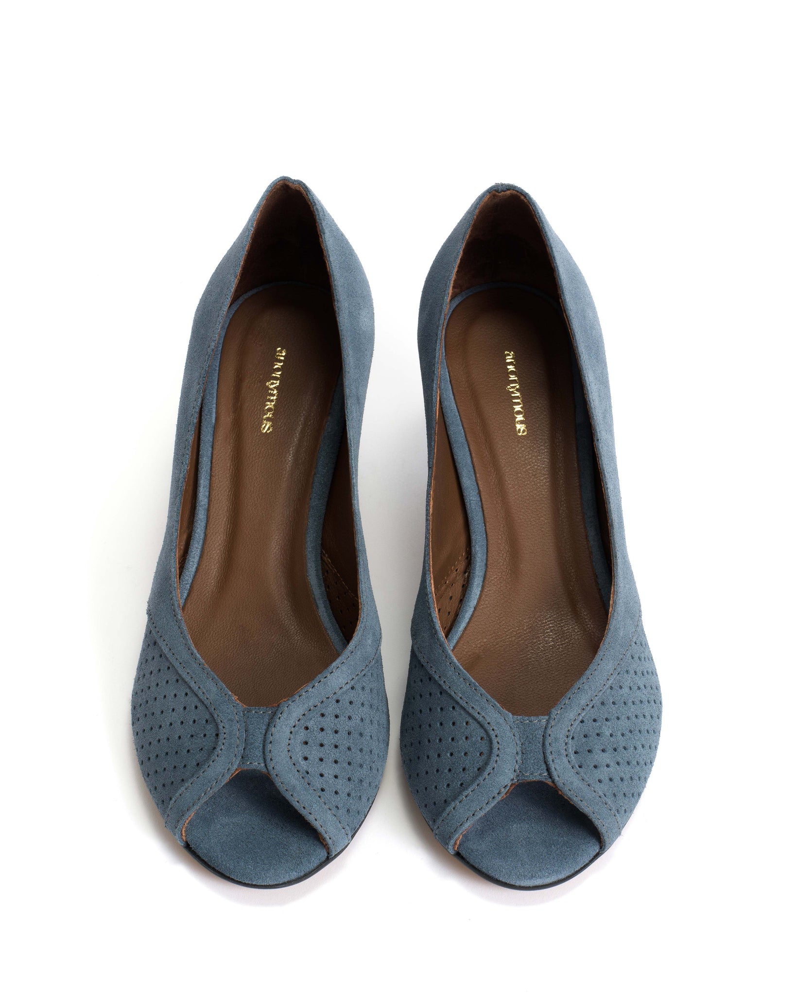 Tiffany stiletto Calf suede Denim blue