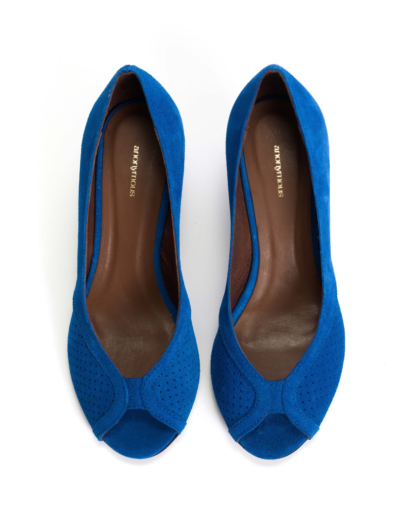 Tiffany stiletto Calf suede Electric blue