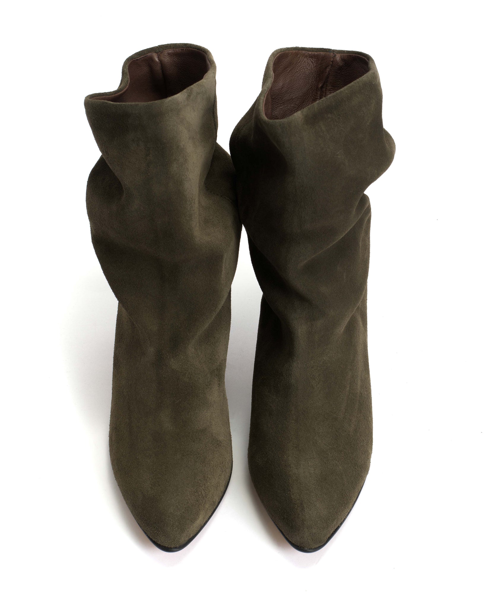 Vully 50 stiletto Calf suede Moss Green