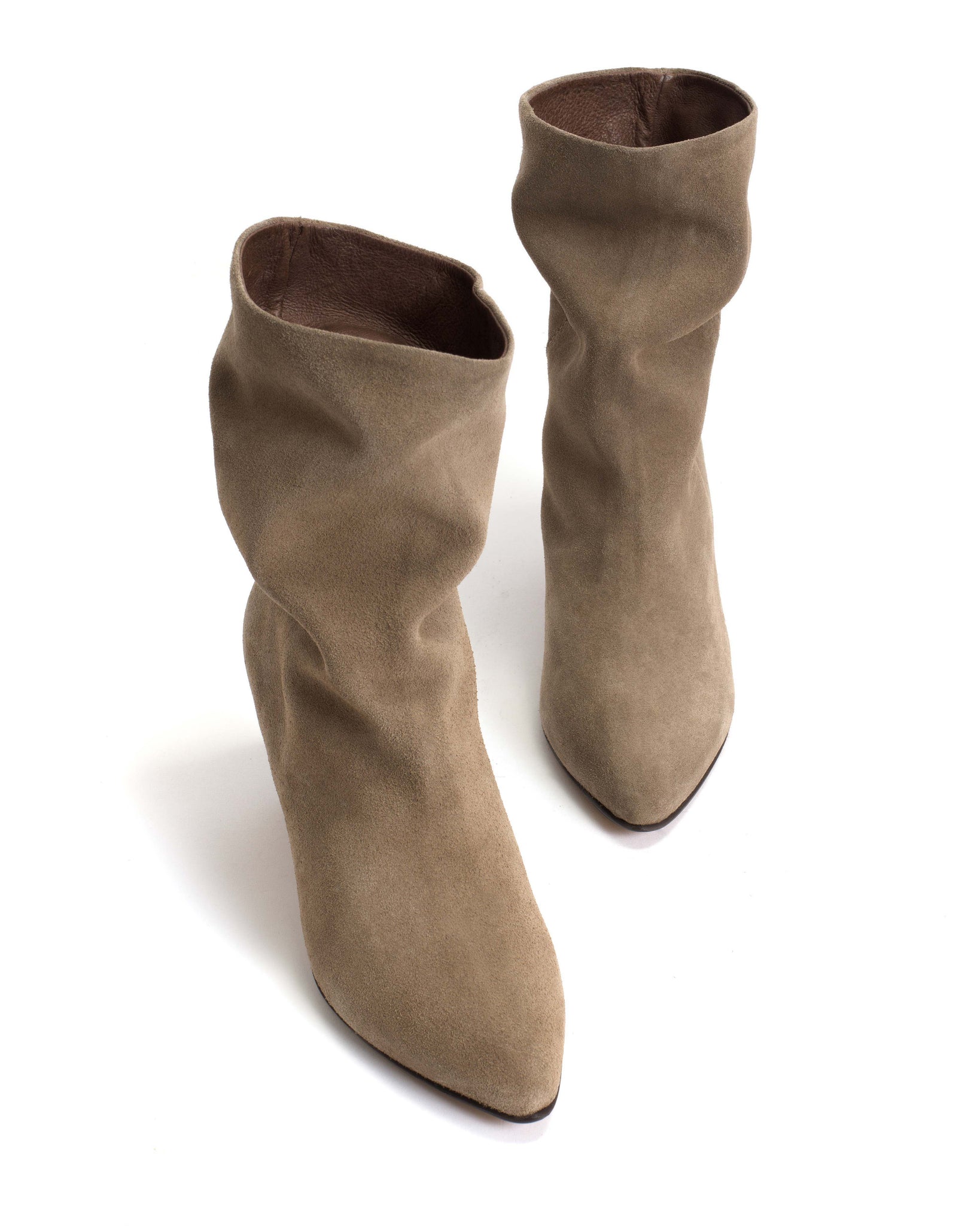 Vully 50 stiletto Calf suede Mushroom