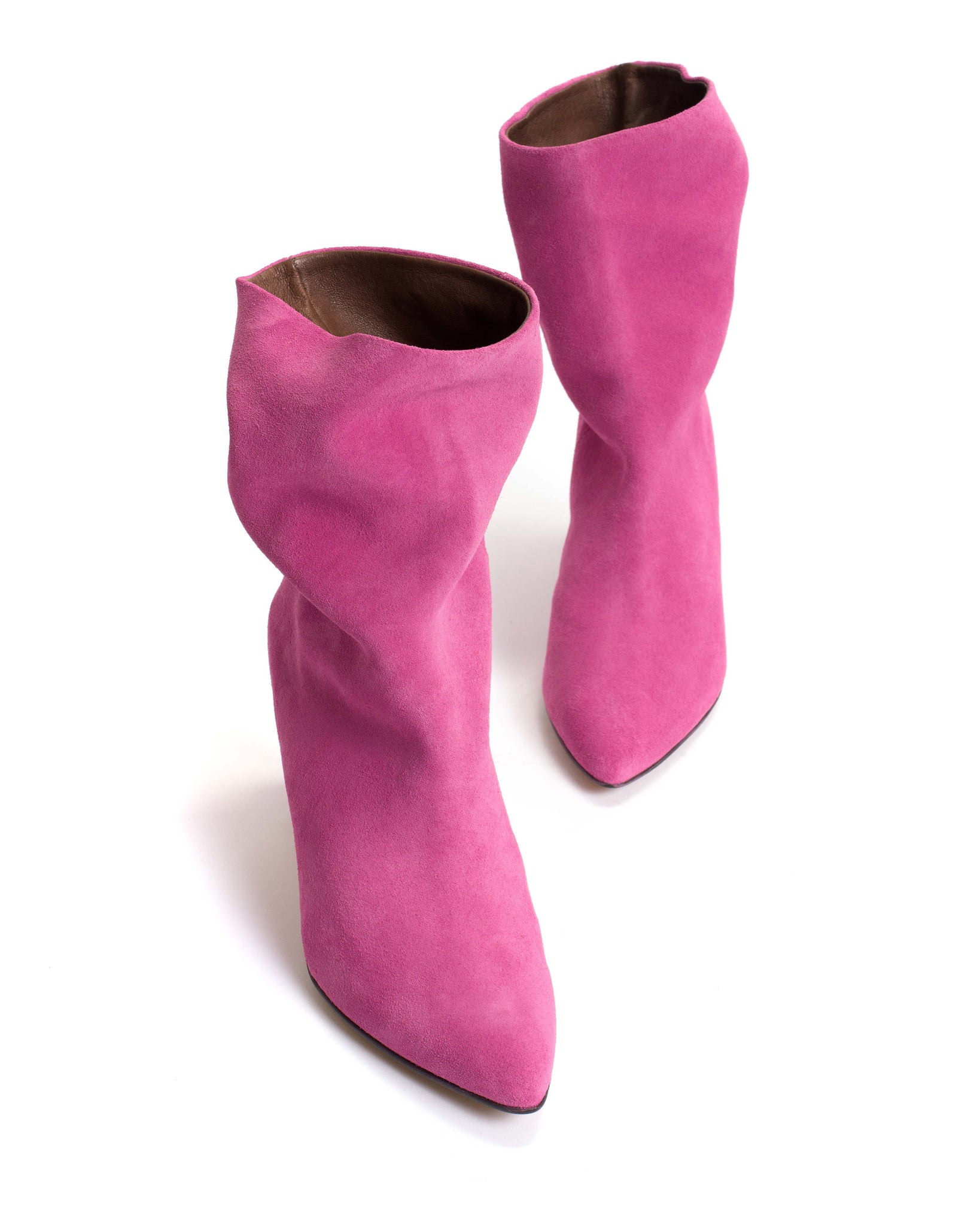 Vully 75 stiletto Calf suede Raspberry sorbet